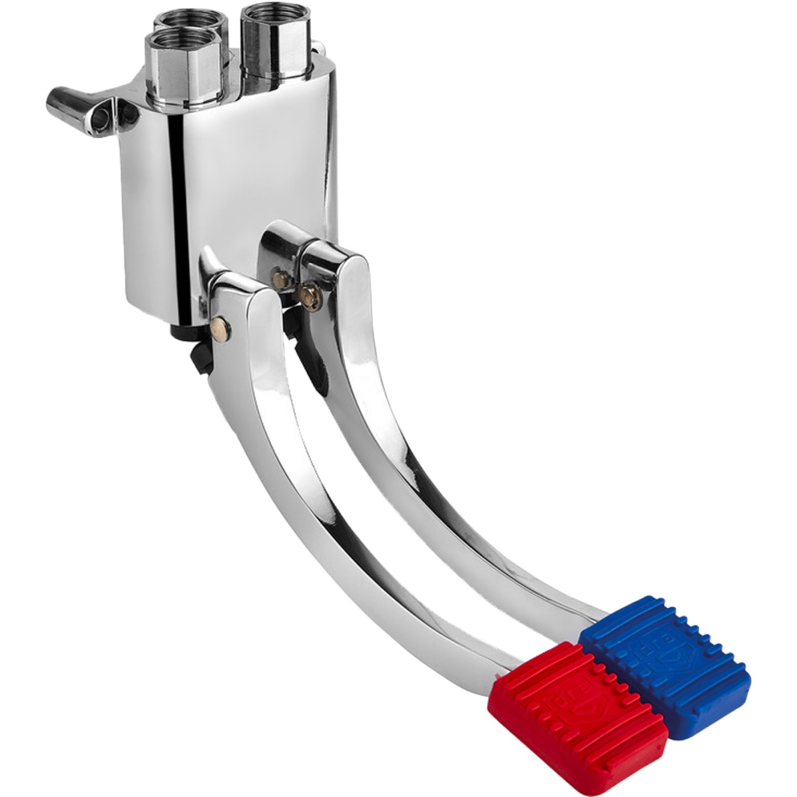 RUBINETTO A PEDALE 2 VIE INSTALLAZIONE A PARETE 1/2"