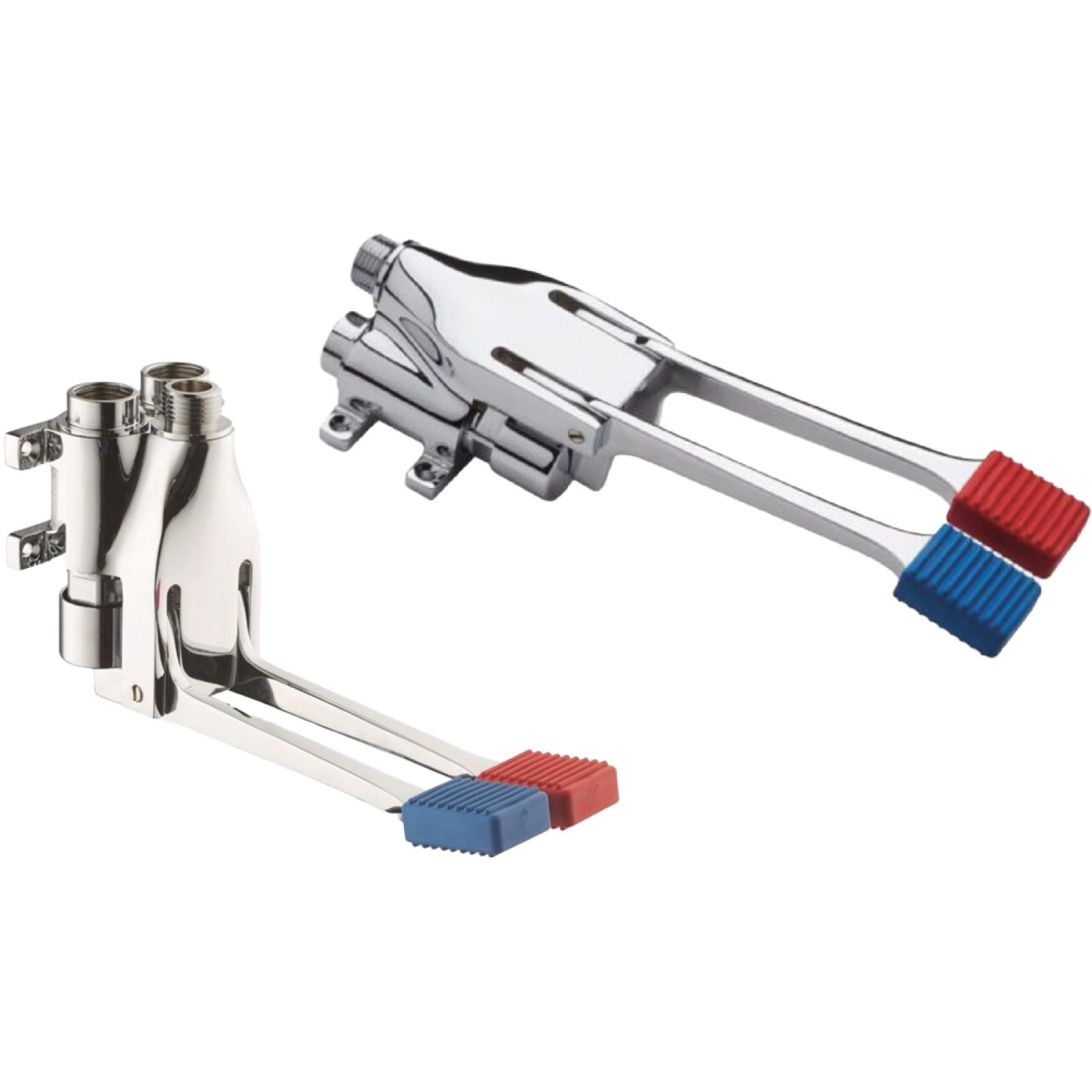 RUBINETTO MISCELATORE A PEDALE 2 VIE INSTALLAZIONE UNIVERSALE 1/2"