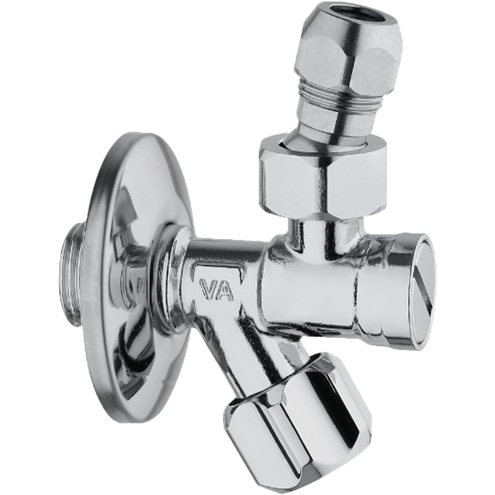 RUBINETTO FILTRO SNODO 1/2"Mx3/8"M/Ø10 + Rosetta