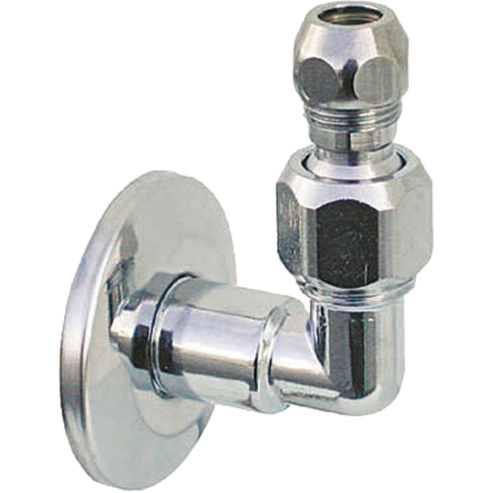 SQUADRETTA SOTTOLAVABO SNODABILE 90° 1/2"x10 + Rosetta