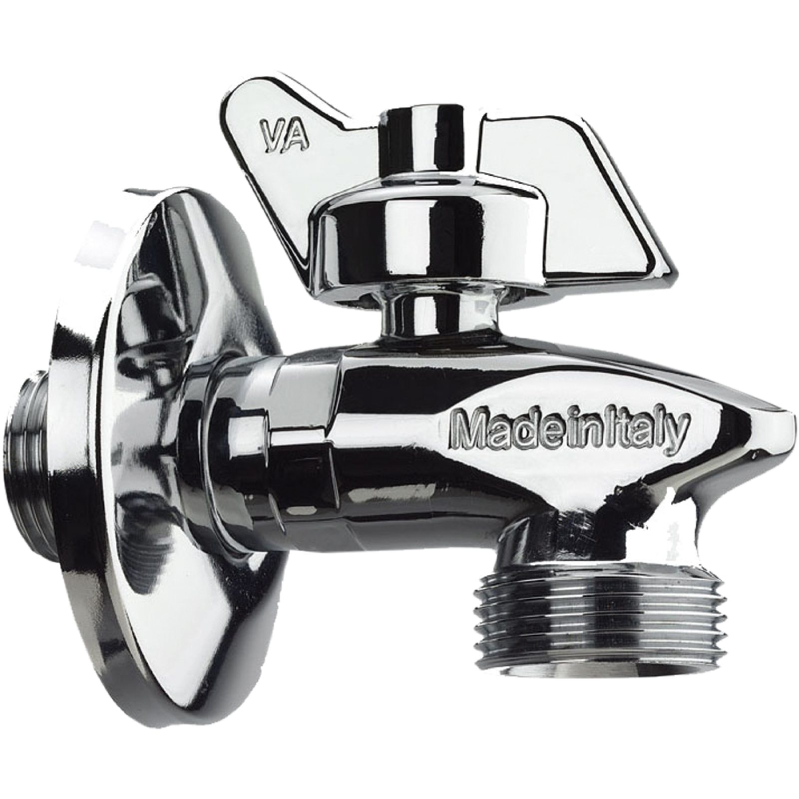 RUBINETTO LAVATRICE "SQUALO" CROMATO 1/2"x3/4"