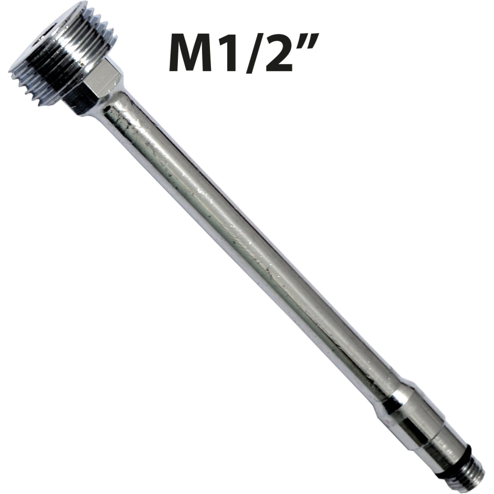 PROLUNGA PER TUBETTO RAME CROMO 1/2"M 10x1 M - cm 18