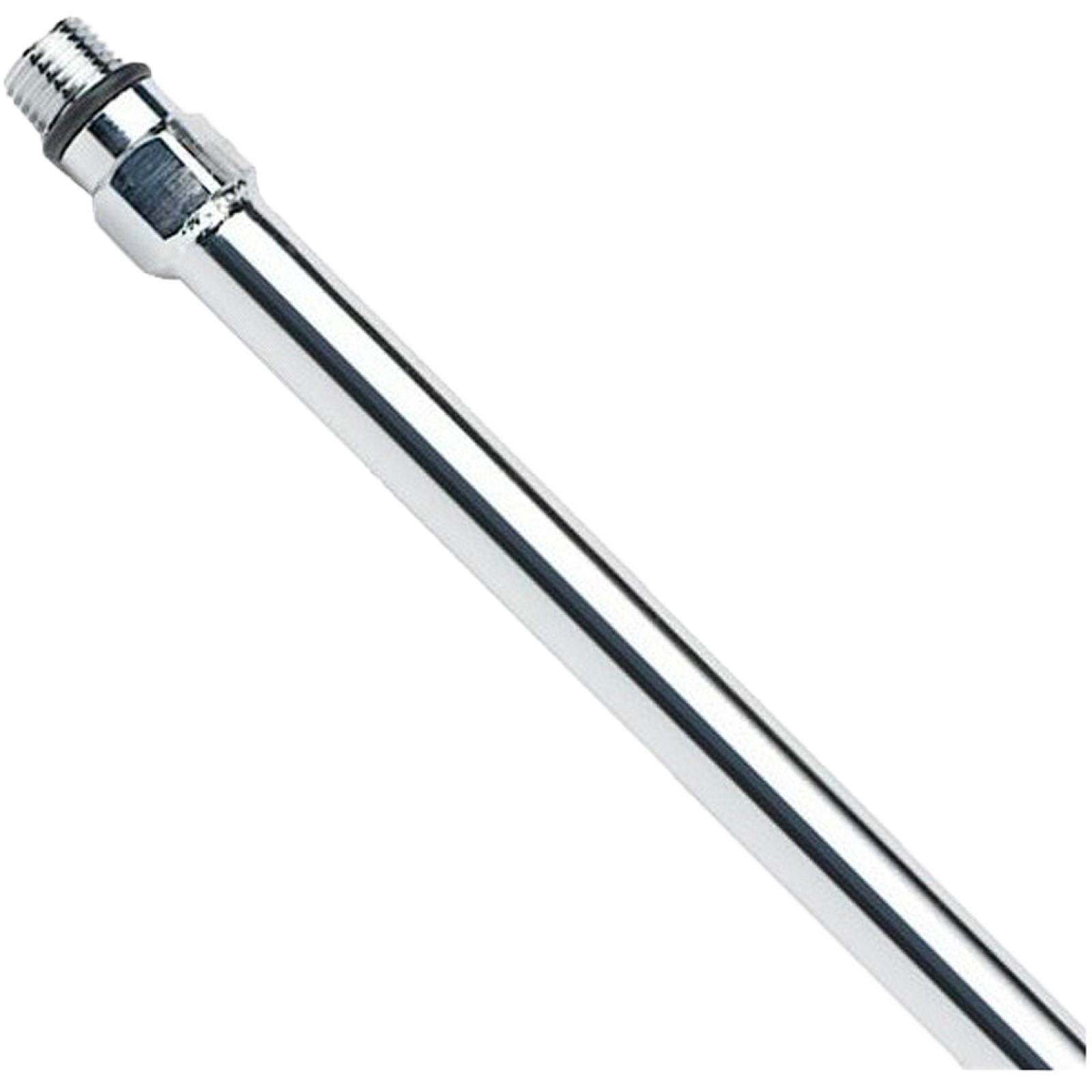 TUBETTO RAME LISCIO CROMO CON FILETTATURA PER MISCELATORI M12 - cm 35