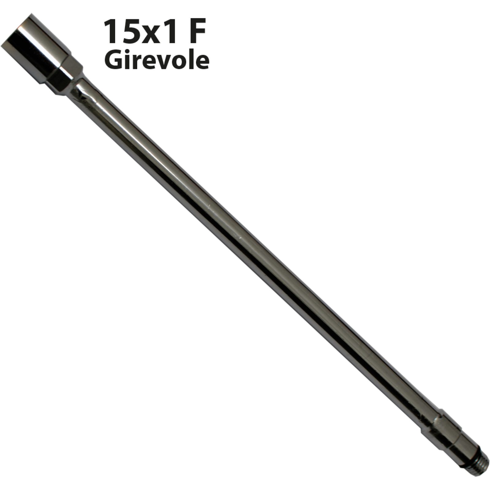 PROLUNGA RAME CROMATA PER DOCCETTA ESTRAIBILE CUCINA 15x1 F Gir. + 10x1 M cm 19