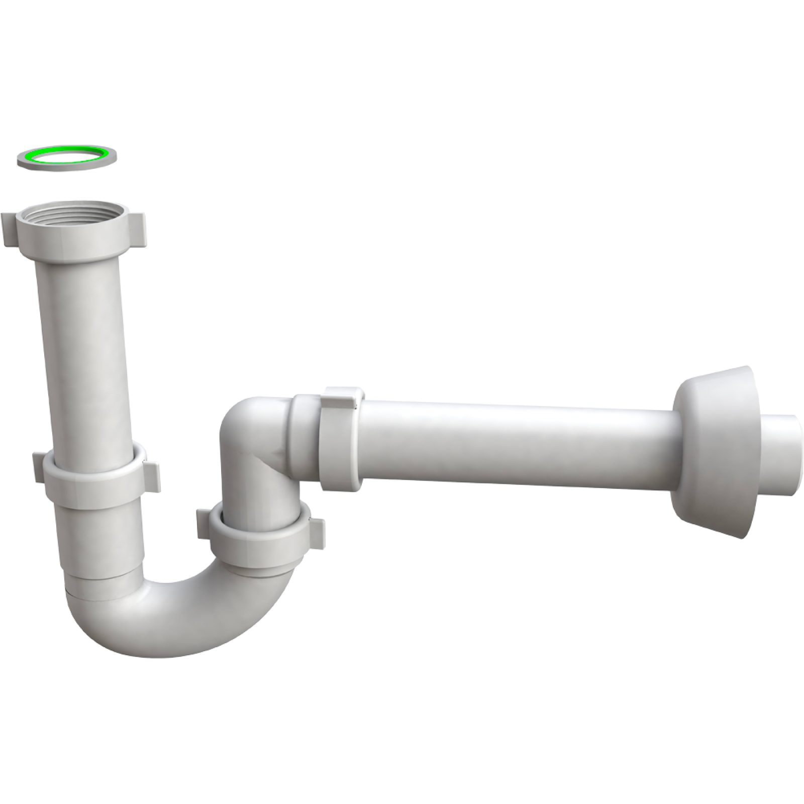 SIFONE PER LAVELLO CUCINA A 1 VIA "MAGNUM" 1"1/2 x Ø40 mm