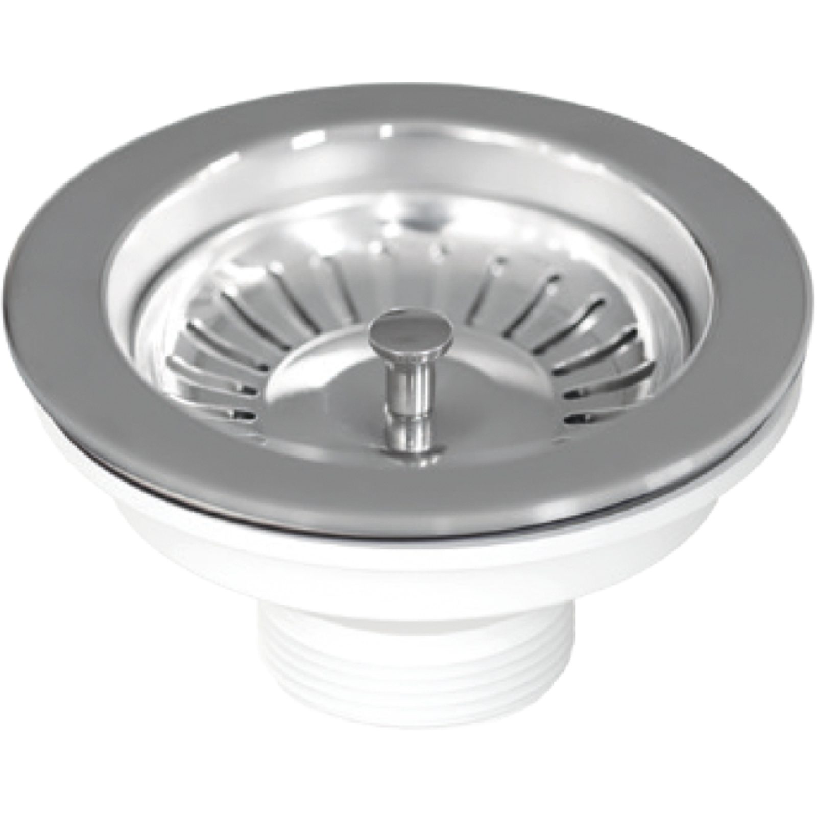 PILETTONE A CANESTRO PER LAVELLO CUCINA CON FORO Ø 90 STP 1"1/2 x Ø114 mm