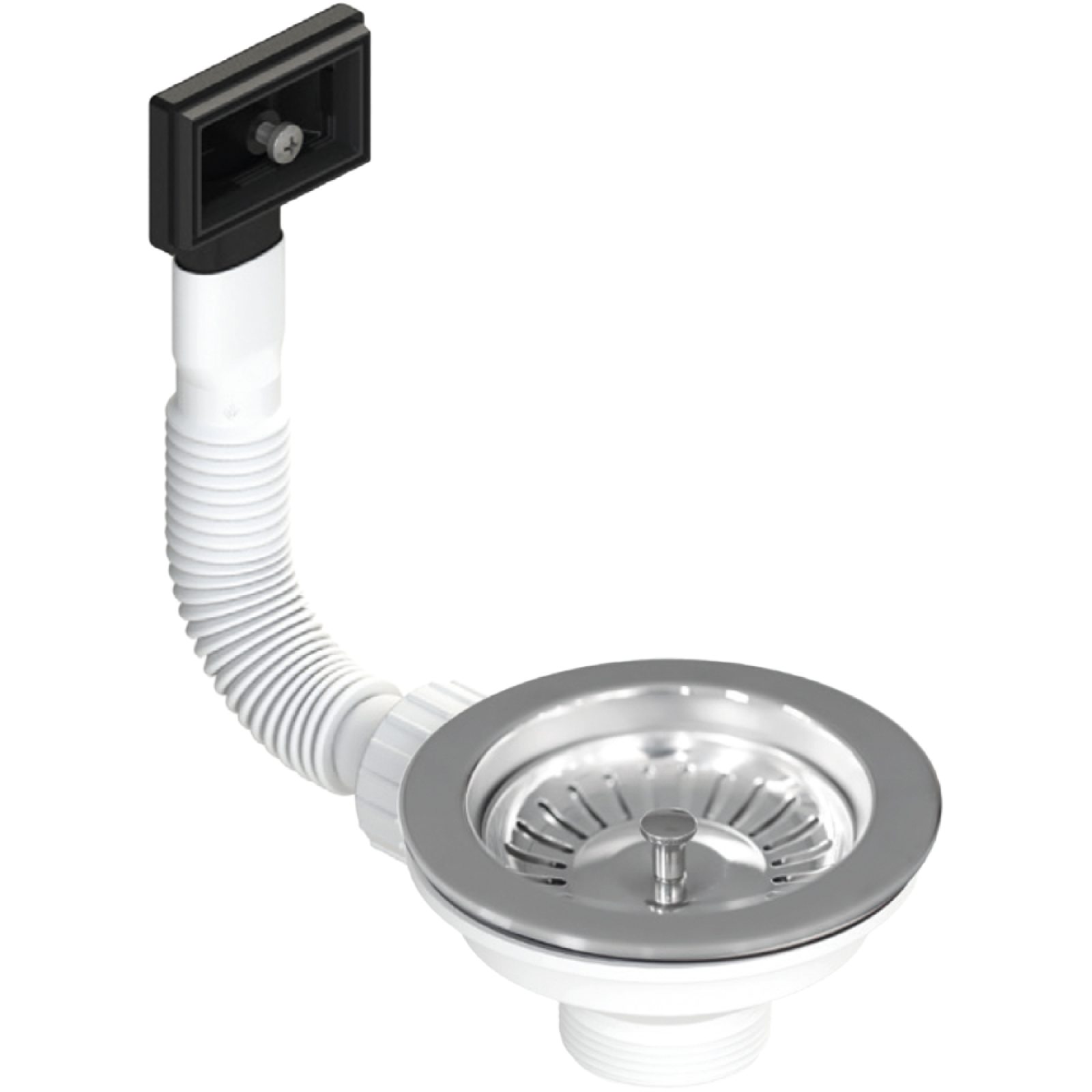PILETTONE A CANESTRO PER LAVELLO CUCINA CON FORO Ø 90 CTP 1"1/2 x Ø114 mm