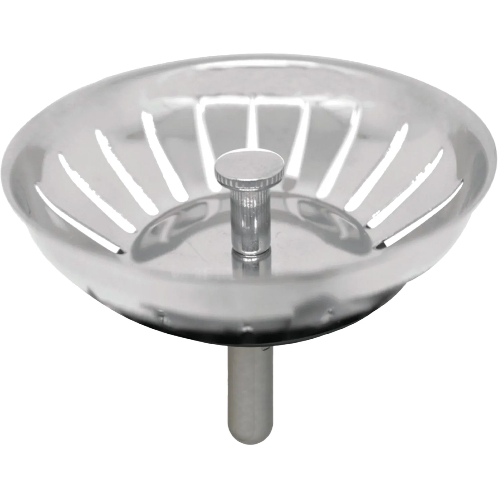 TAPPO CESTELLO PER LAVELLO CUCINA INOX Ø80 mm - Click Clack