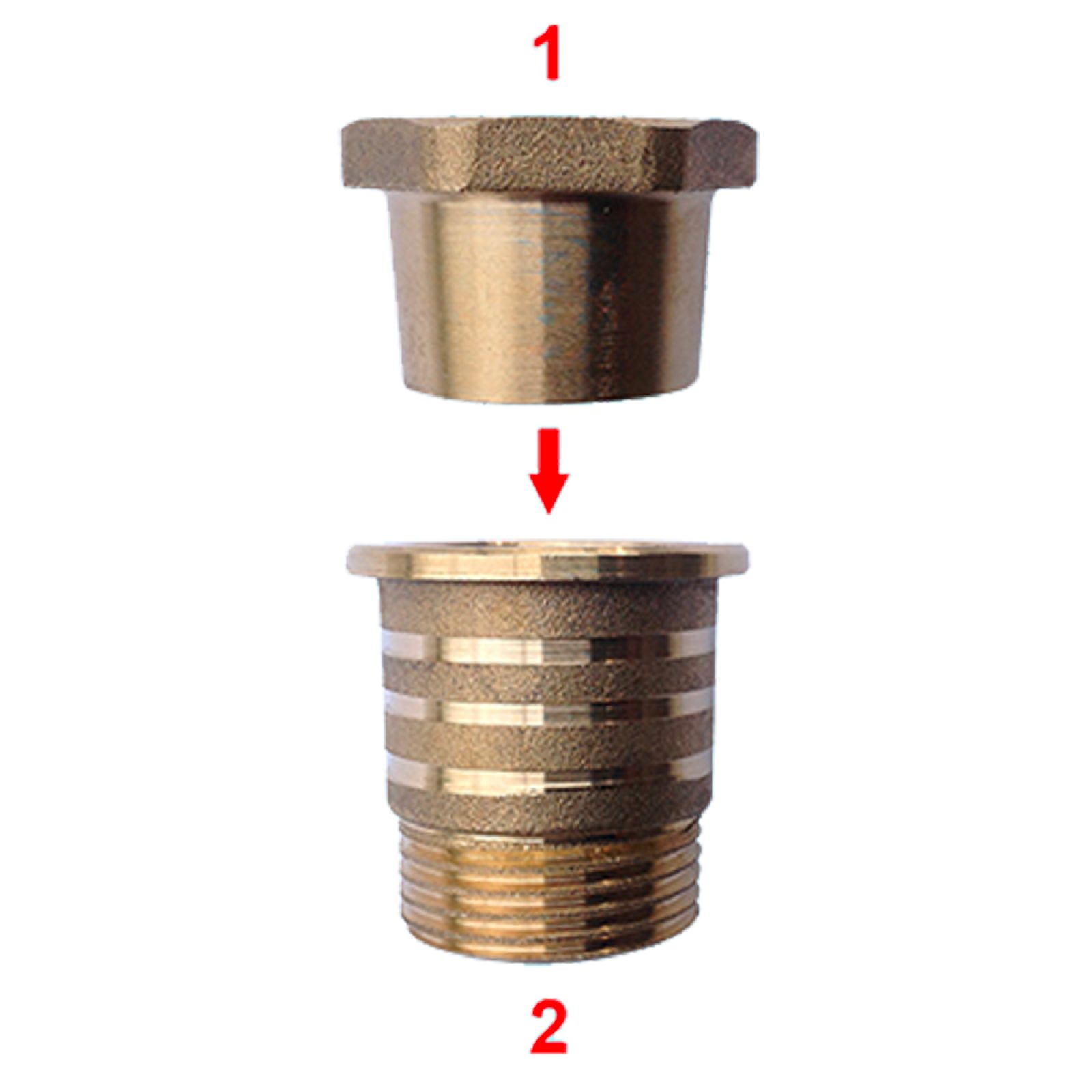 PILETTA SVIZZERA IN OTTONE PER TROPPO PIENO 2" x Ø73 mm