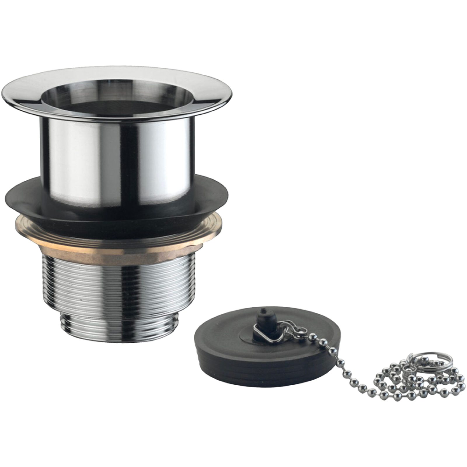 PILETTONE SIFOIDE PER LAVATOI IN OTTONE STP CON GABBIETTA 1"1/4 x Ø77 mm