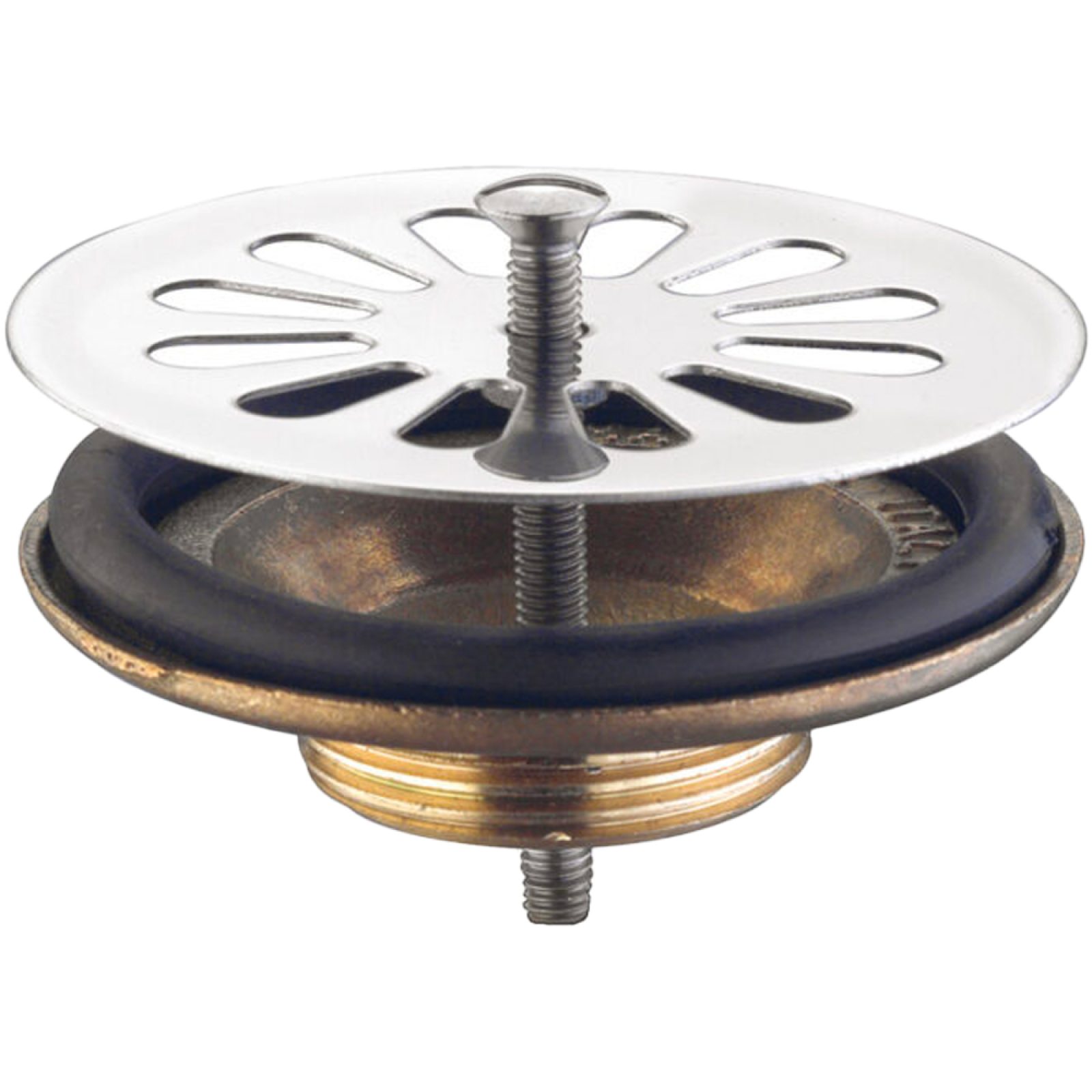 PILETTA PER PIATTO DOCCIA IN OTTONE "SIMPLEX" 1"1/2 x Ø85 mm