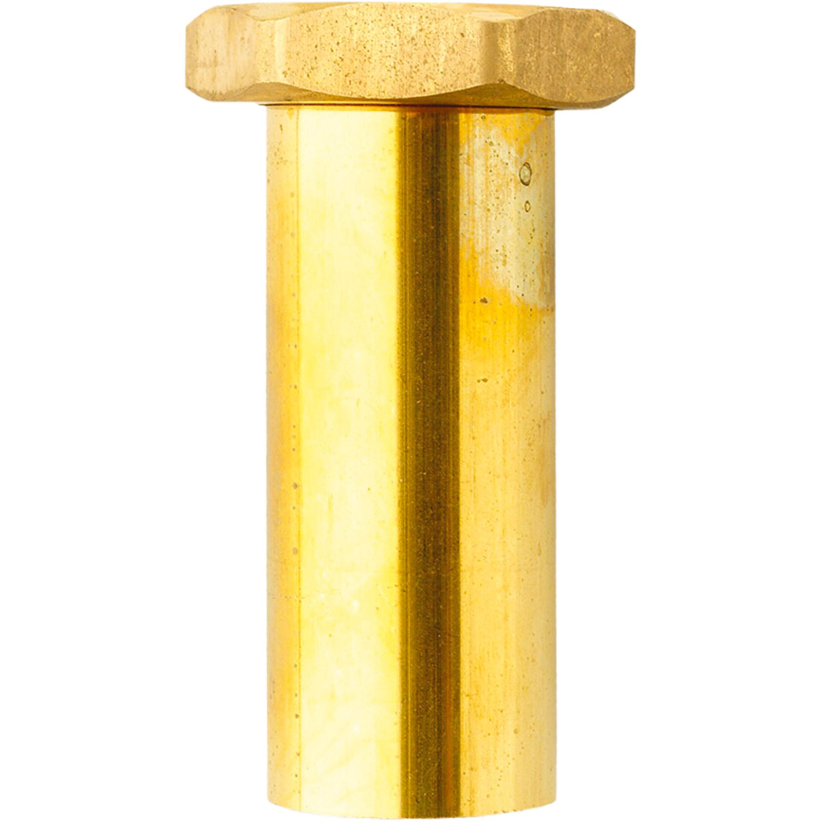 CODOLO DIRITTO IN OTTONE CON DADO E GUARNIZIONE 1"1/2 x Ø40 mm