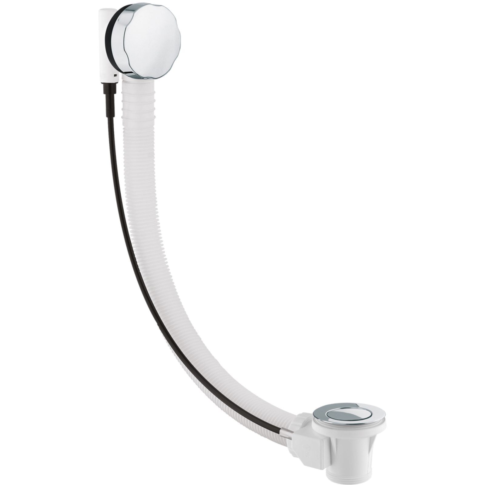 COLONNA DI SCARICO VASCA ANGOLARE/ASIMMETRICA IN PP 81-90 cm