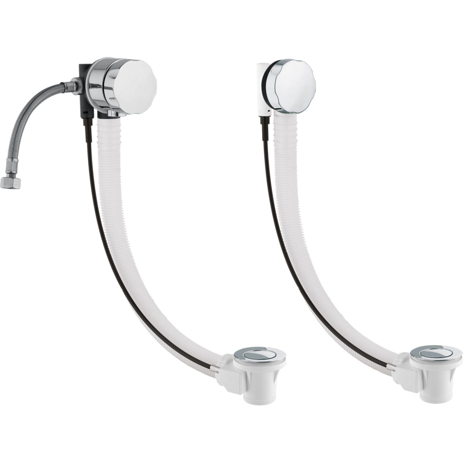 COLONNA DI SCARICO VASCA IN POLIPROPILENE c/seduta 56-65 cm