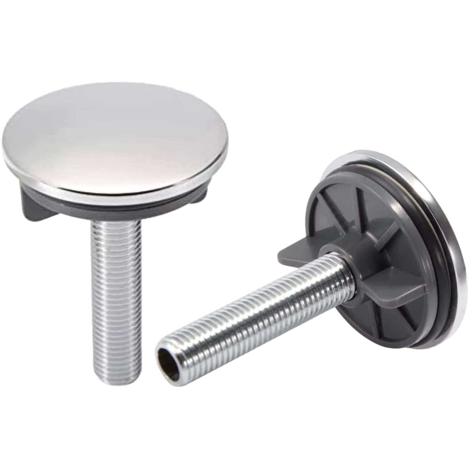 TAPPO COPRIFORO IN OTTONE CROMATO Ø50 mm