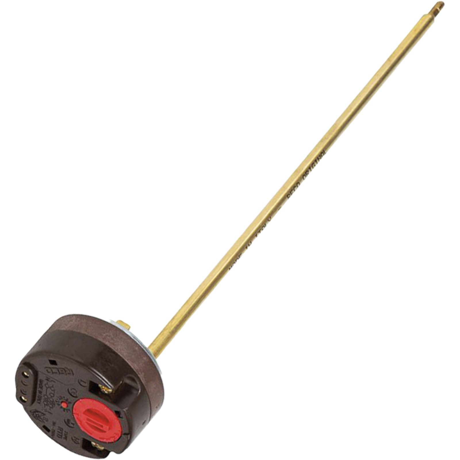 TERMOSTATO UNIPOLARE PER SCALDABAGNO ELETTRICO CON SICUREZZA BIPOLARE Asta 275 mm