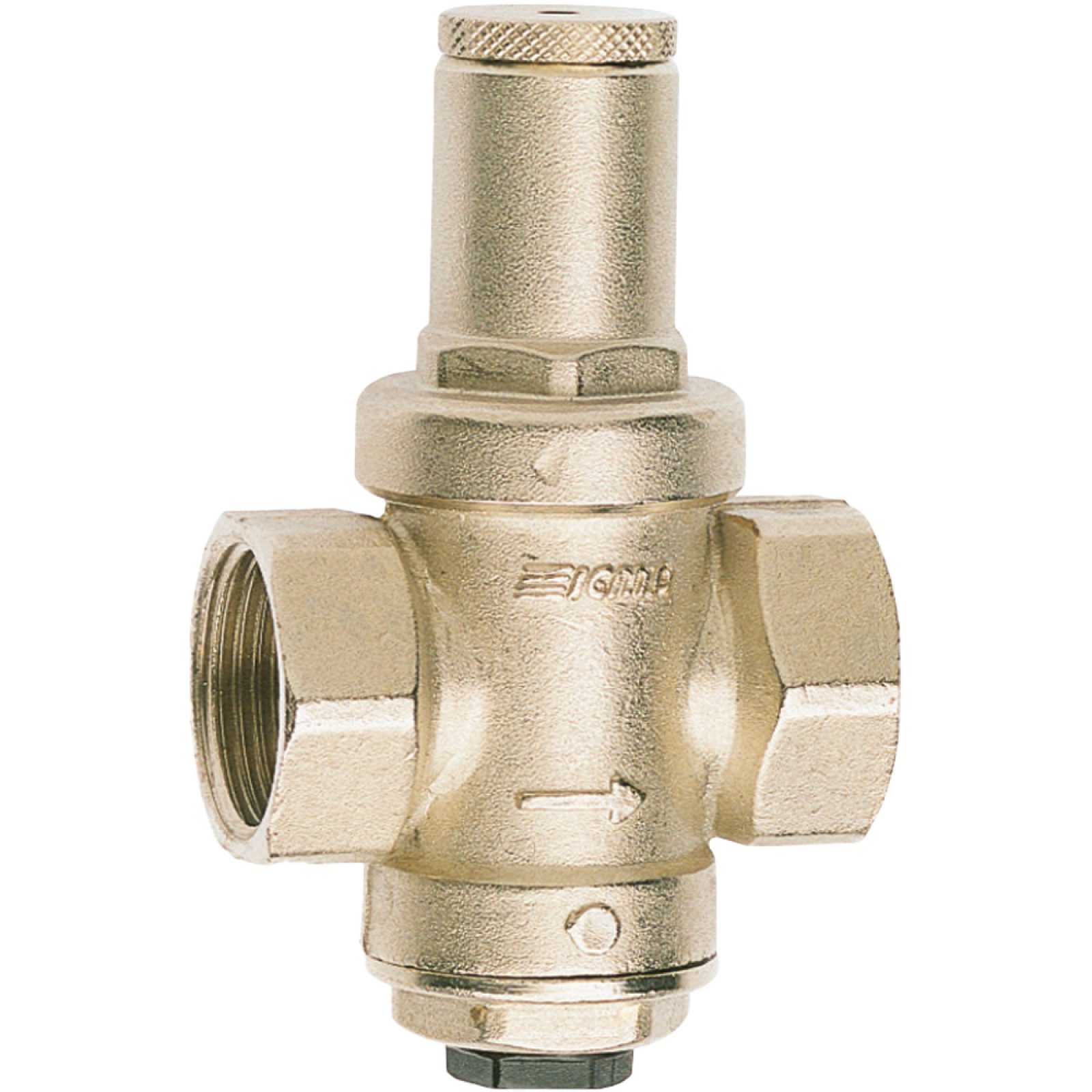 RIDUTTORE DI PRESSIONE ACQUA A PISTONE "MIGNON" CON PRESA MANOMETRO 3/4" FF