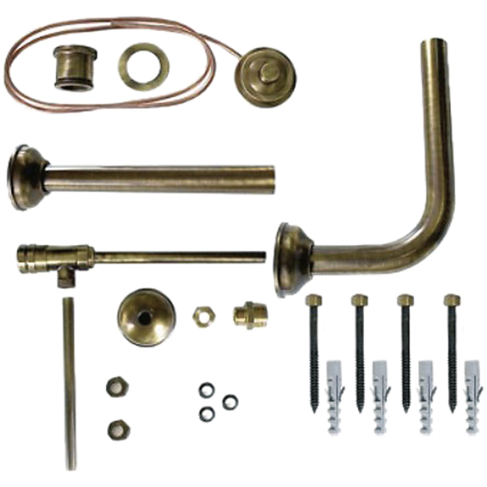 KIT COMPLETO DI SCARICO "MINI CATIS" BRONZATO -