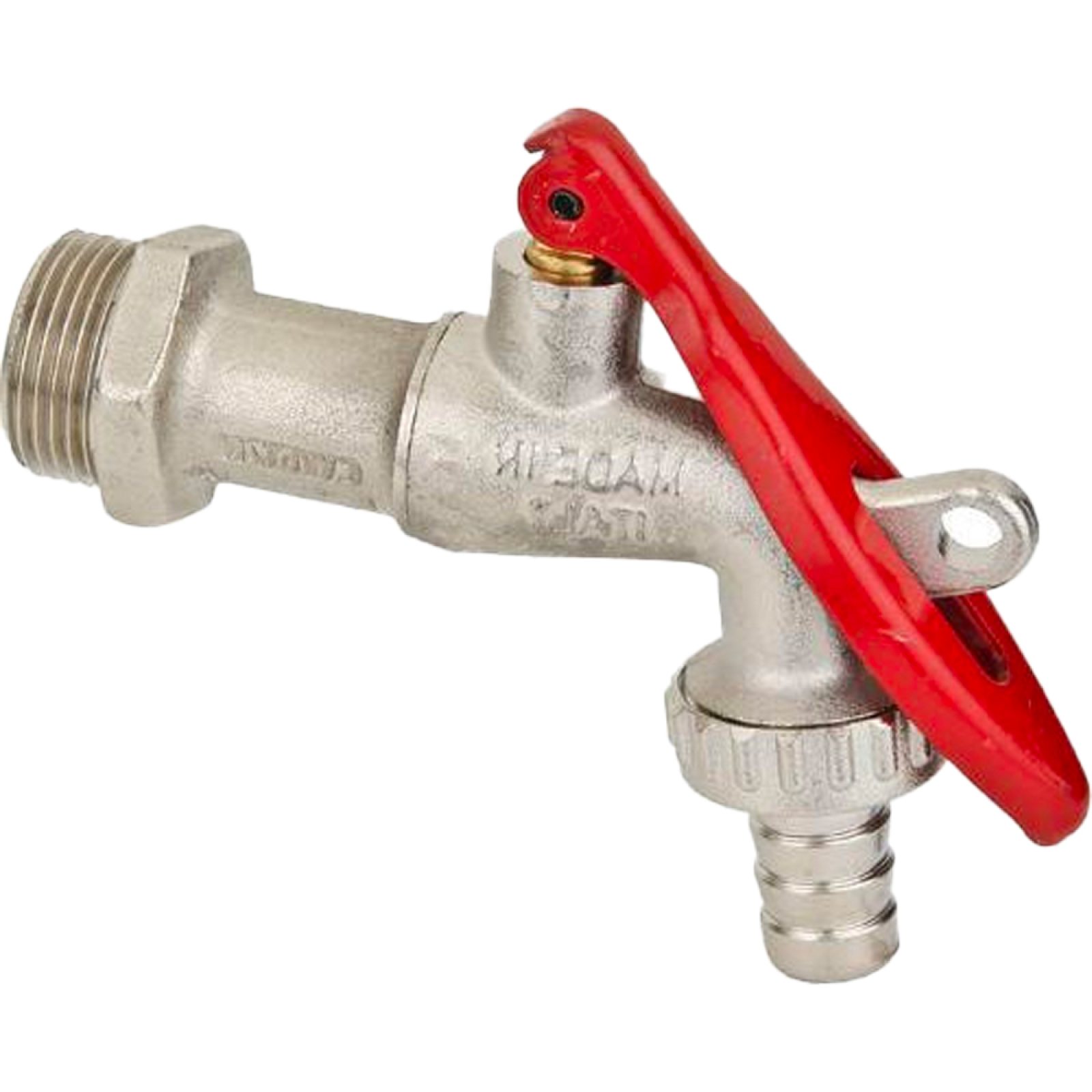 RUBINETTO PORTAGOMMA A SFERA CON LEVA LUCCHETTABILE 3/4"