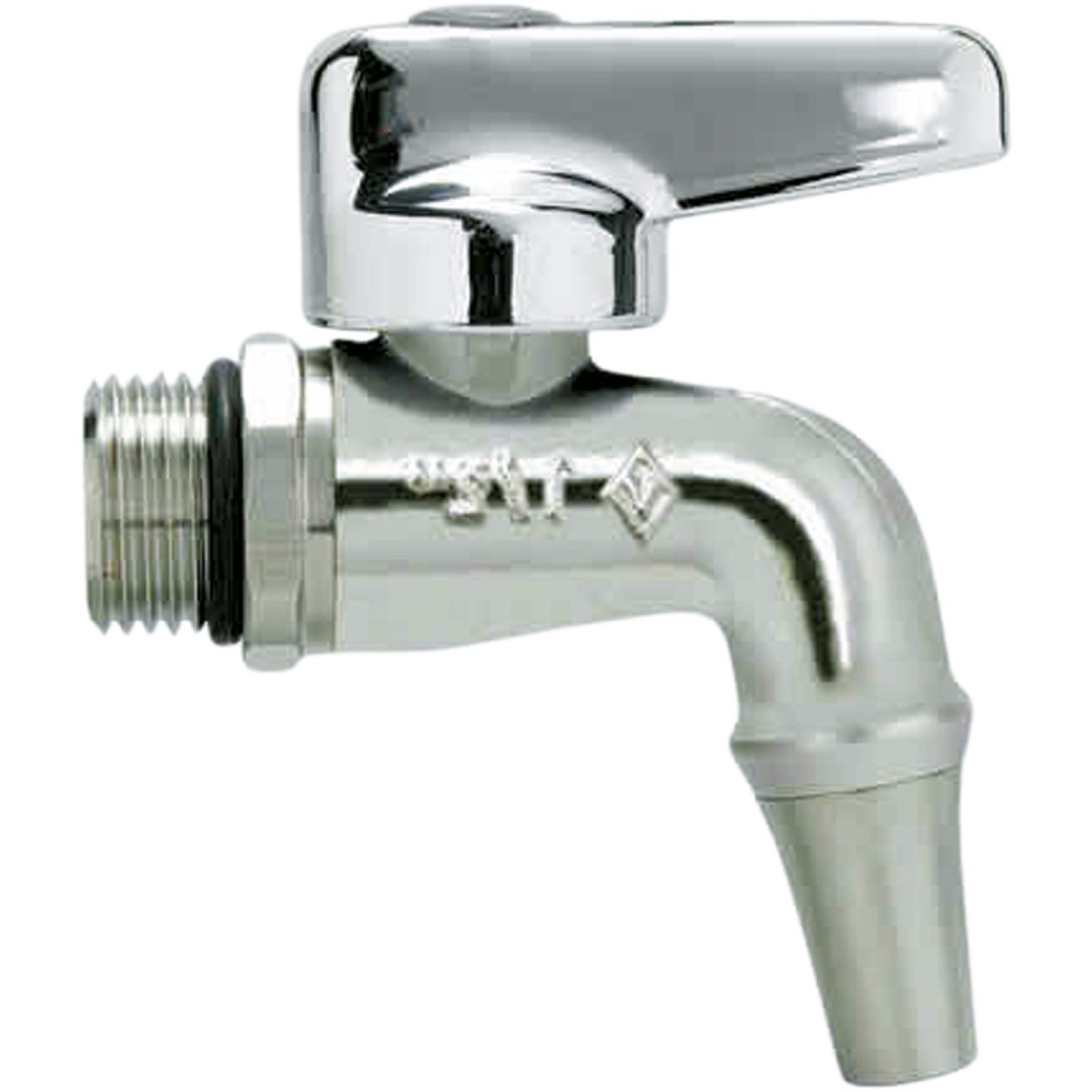 RUBINETTO A SFERA PER CONTENITORI ACCIAIO USO ALIMENTARE BUGATTI 1/2" - DN10