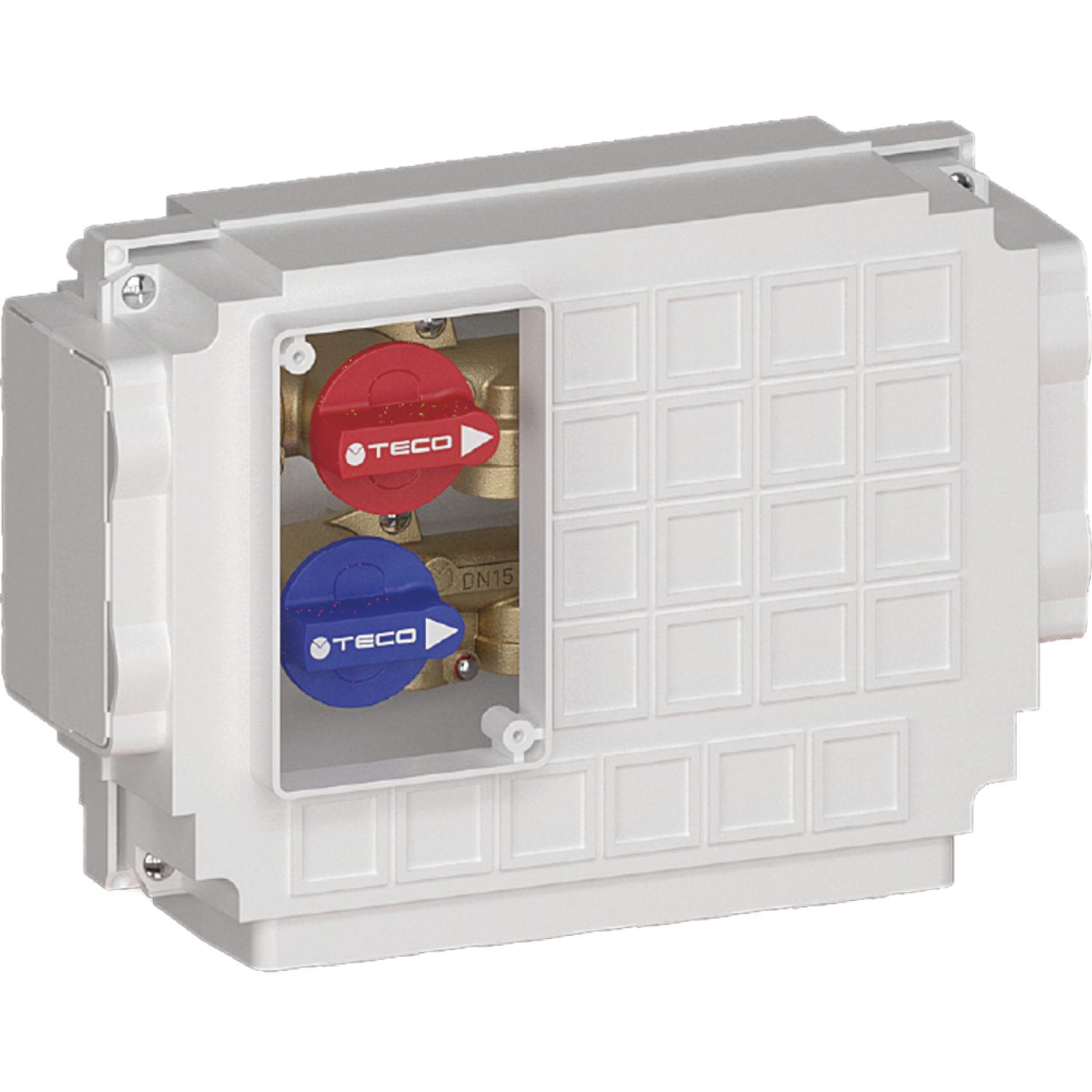 COLLETTORE PREASSEMBLATO MONO-INTERCETTAZIONE PER IMPIANTI SANITARI K4.2 TECO Fastec - 1/2" (4+3)