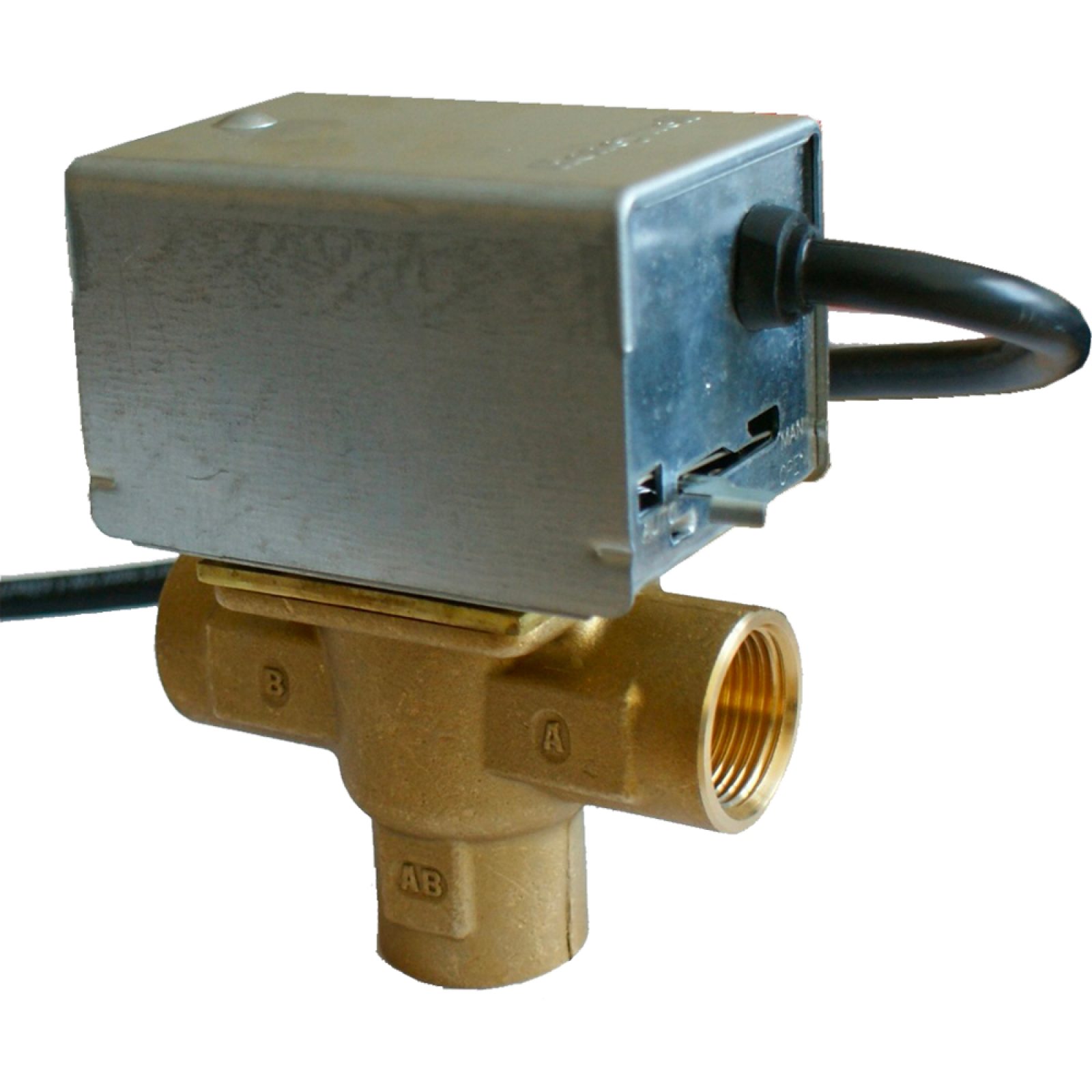 VALVOLA DI ZONA 3 VIE CON MICROINTERRUTTORE AUSILIARIO 1" F/F/F