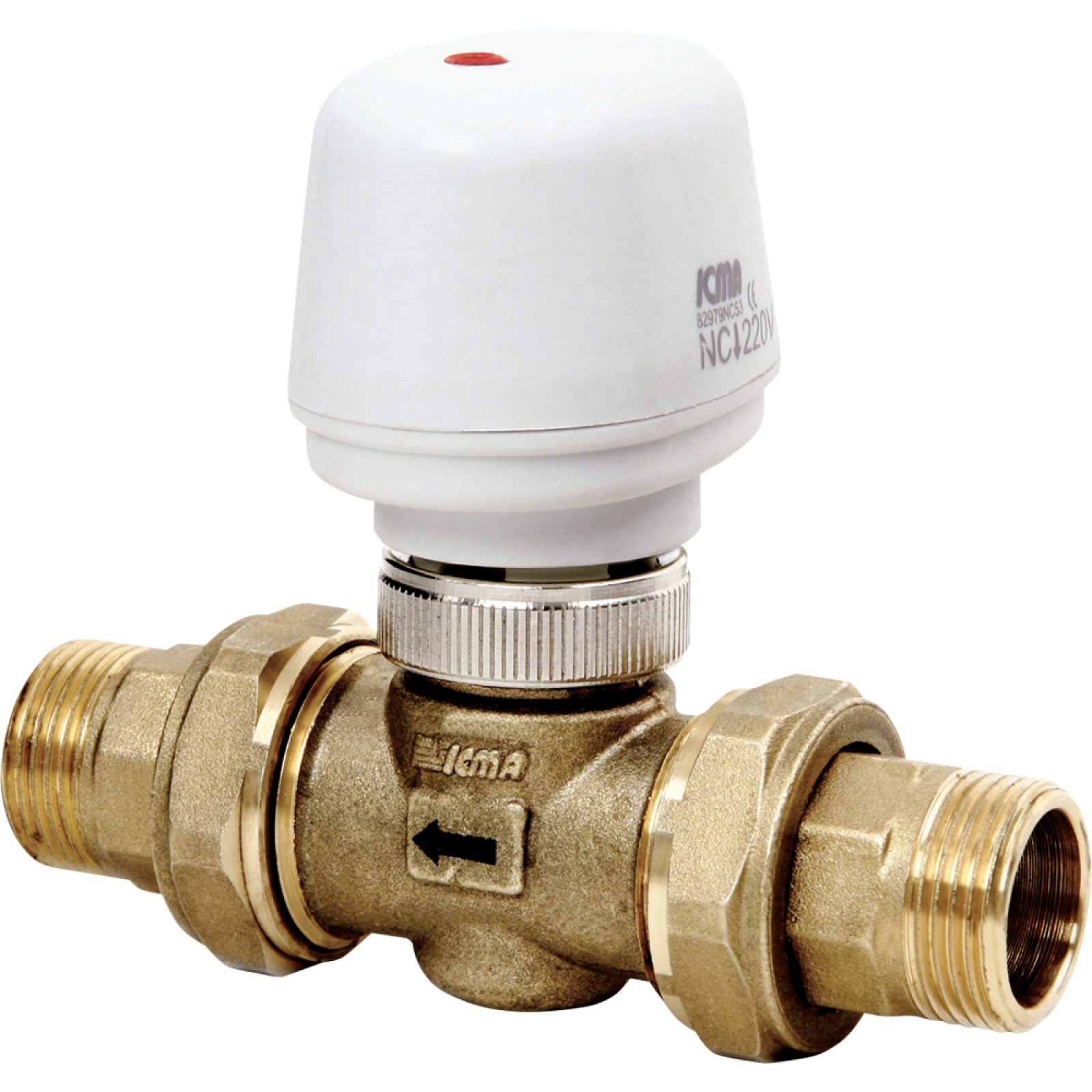 VALVOLA DI ZONA 2 VIE A PISTONE CON ATTUATORE ELETTROTERMICO ICMA 1" M - 230V