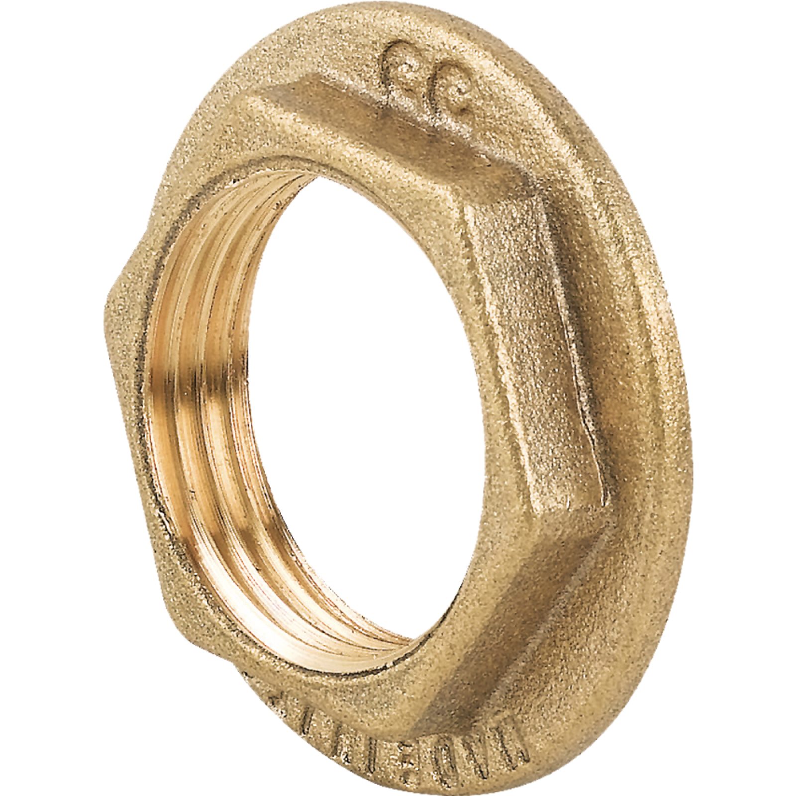 CONTRODADO ESAGONALE CON FLANGIA IN OTTONE GIALLO 1"1/2
