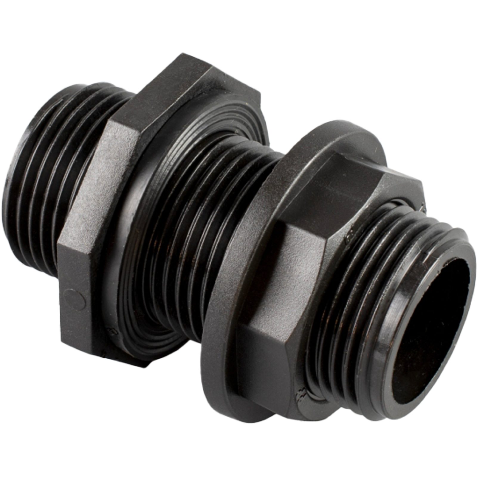 ATTACCO PER SERBATOIO DIRITTO MASCHIO/MASCHIO IN PP 2"