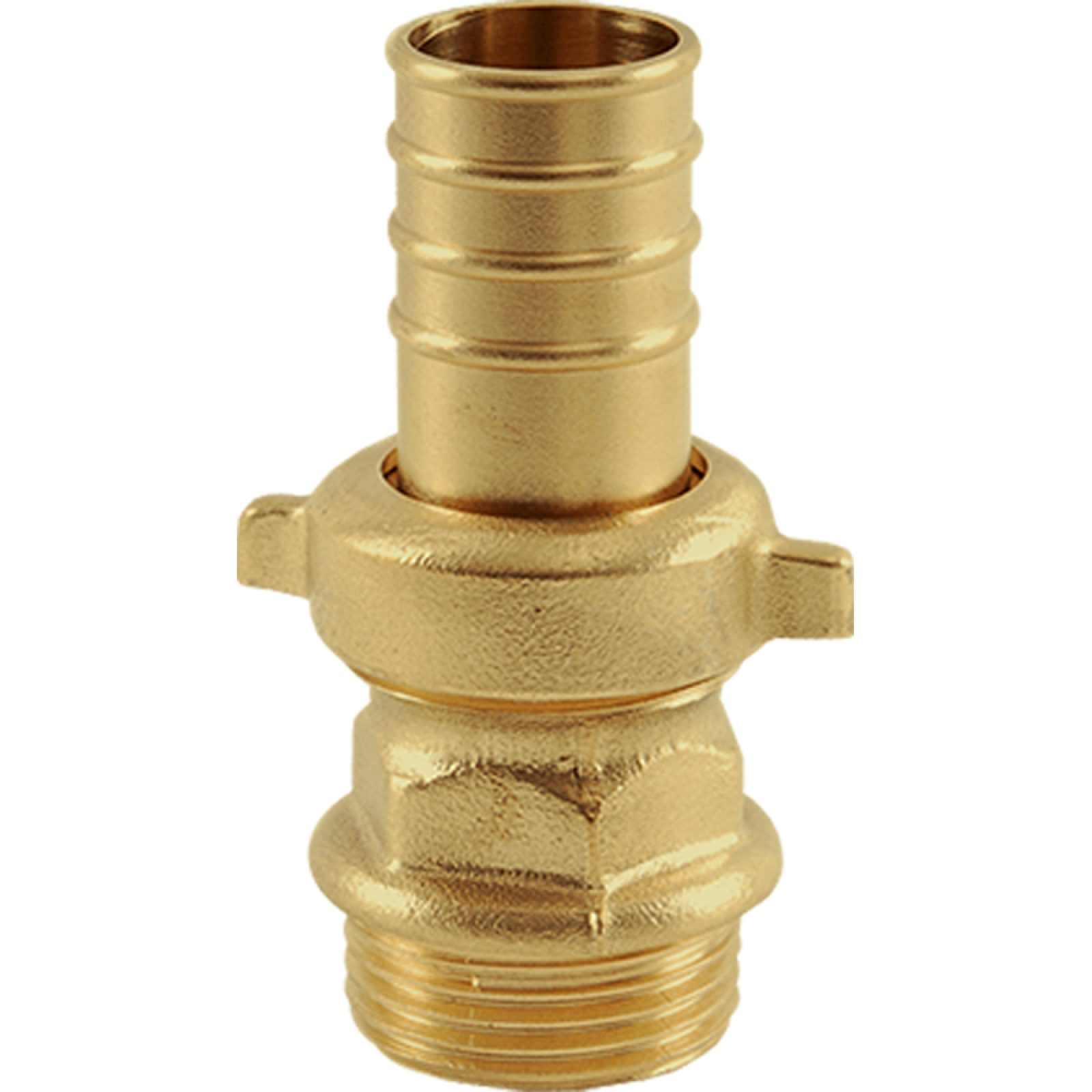RACCORDO PORTAGOMMA 3 PEZZI PER POMPA IN OTTONE GIALLO "EXCELSIOR" 2"M x Ø60 mm