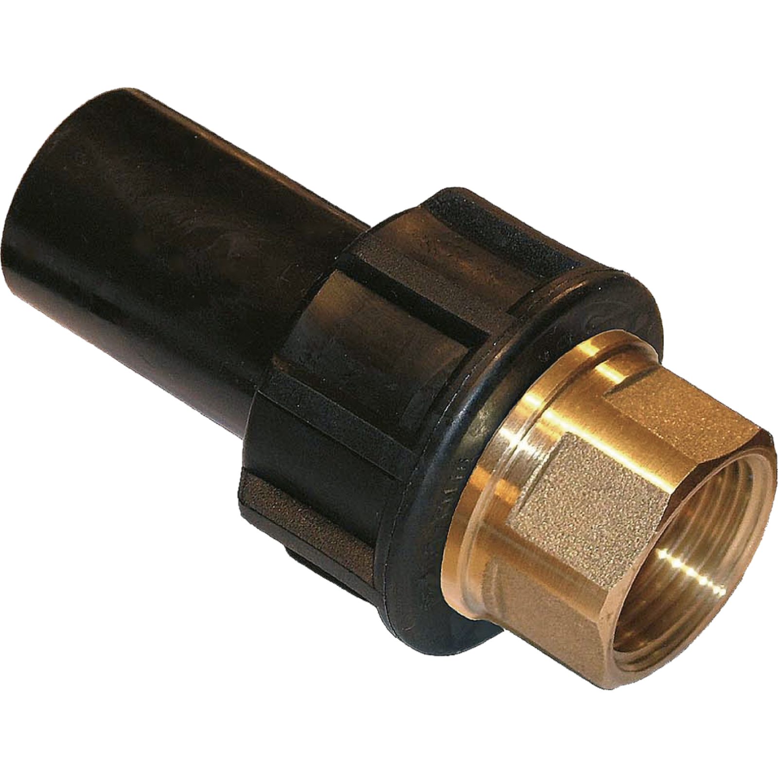 GIUNTO DI TRANSIZIONE OTTONE-PE FILETTATO FEMMINA PER ACQUA E GAS UNIDELTA Ø63 x 2"F