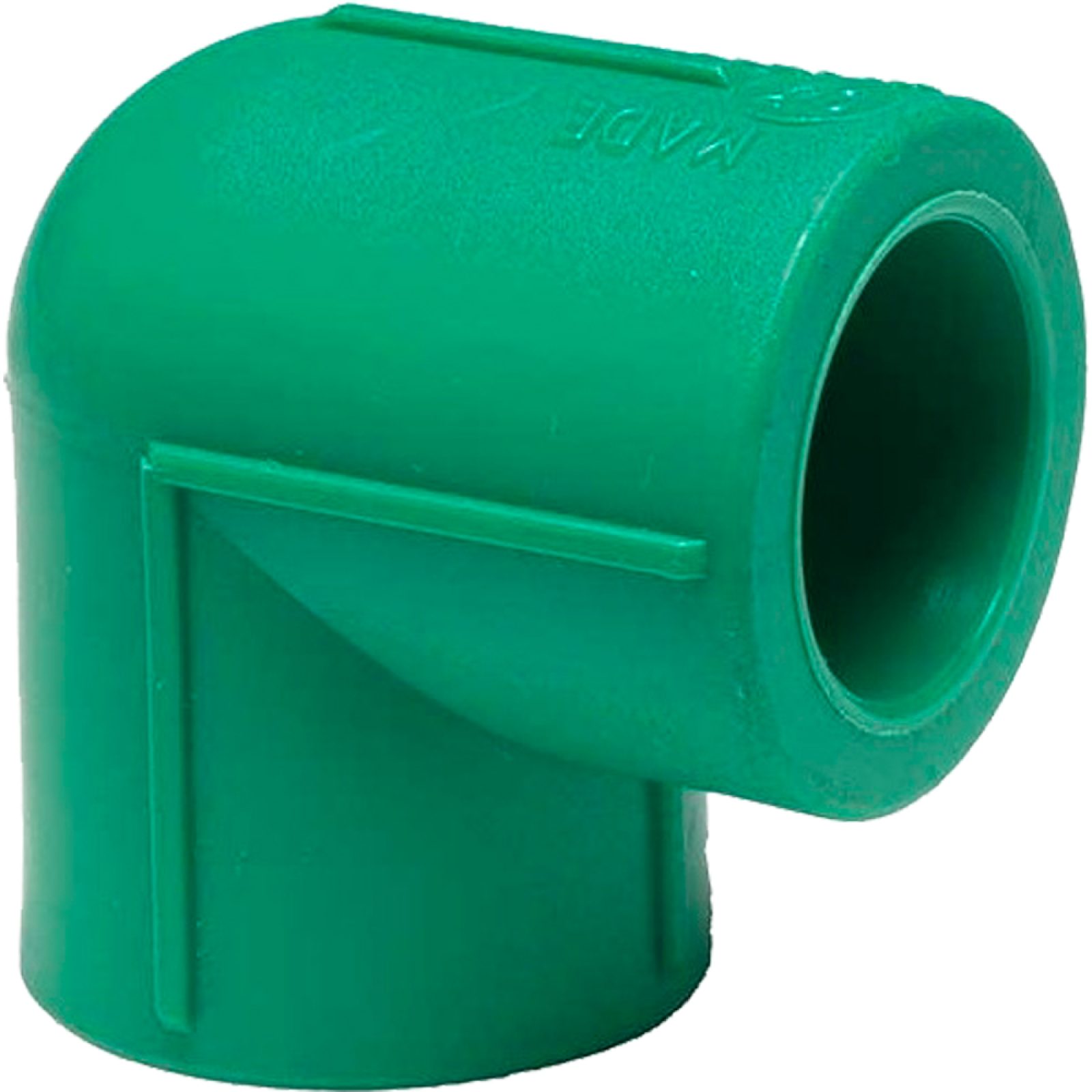 GOMITO A 90° FEMMINA/FEMMINA IN PPR VERDE PN25 Ø32x32 mm