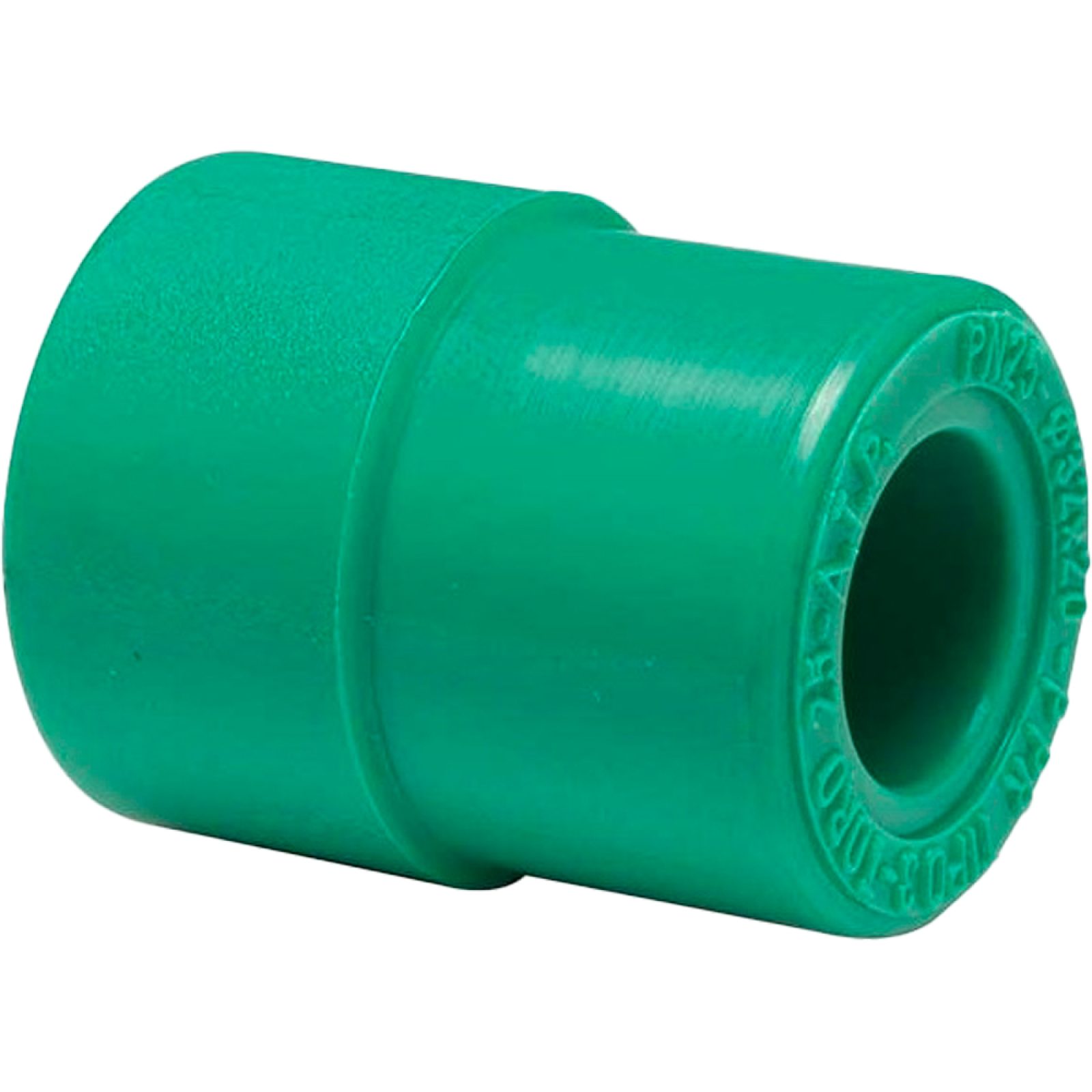MANICOTTO DIRITTO RIDOTTO MASCHIO/FEMMINA IN PPR VERDE PN25 Ø63 M x 50 F