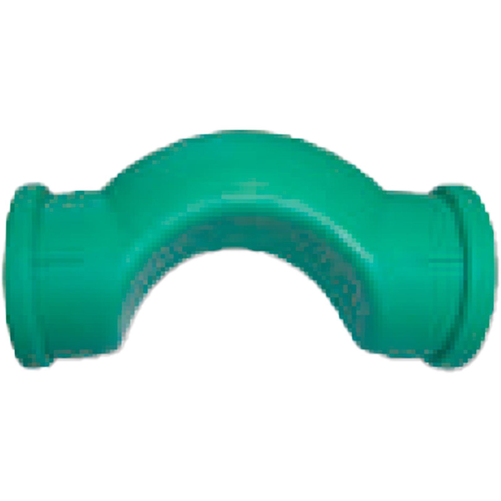 SORPASSO CORTO FEMMINA IN PPR VERDE PN25 Ø25x25 - L.95 mm