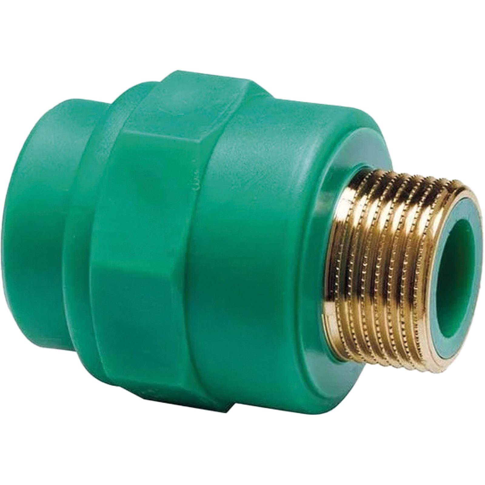 RIDUZIONE FILETTATA MASCHIO IN PPR VERDE PN25 Ø32 x 1"M