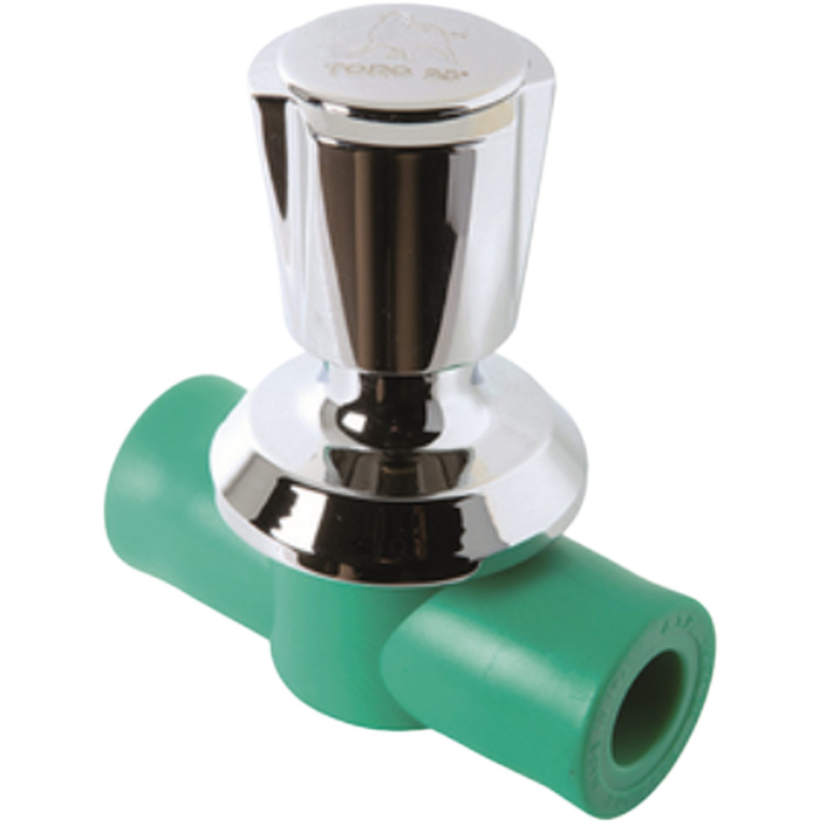 RUBINETTO A SFERA CON MANIGLIA IN PPR VERDE Ø20 mm