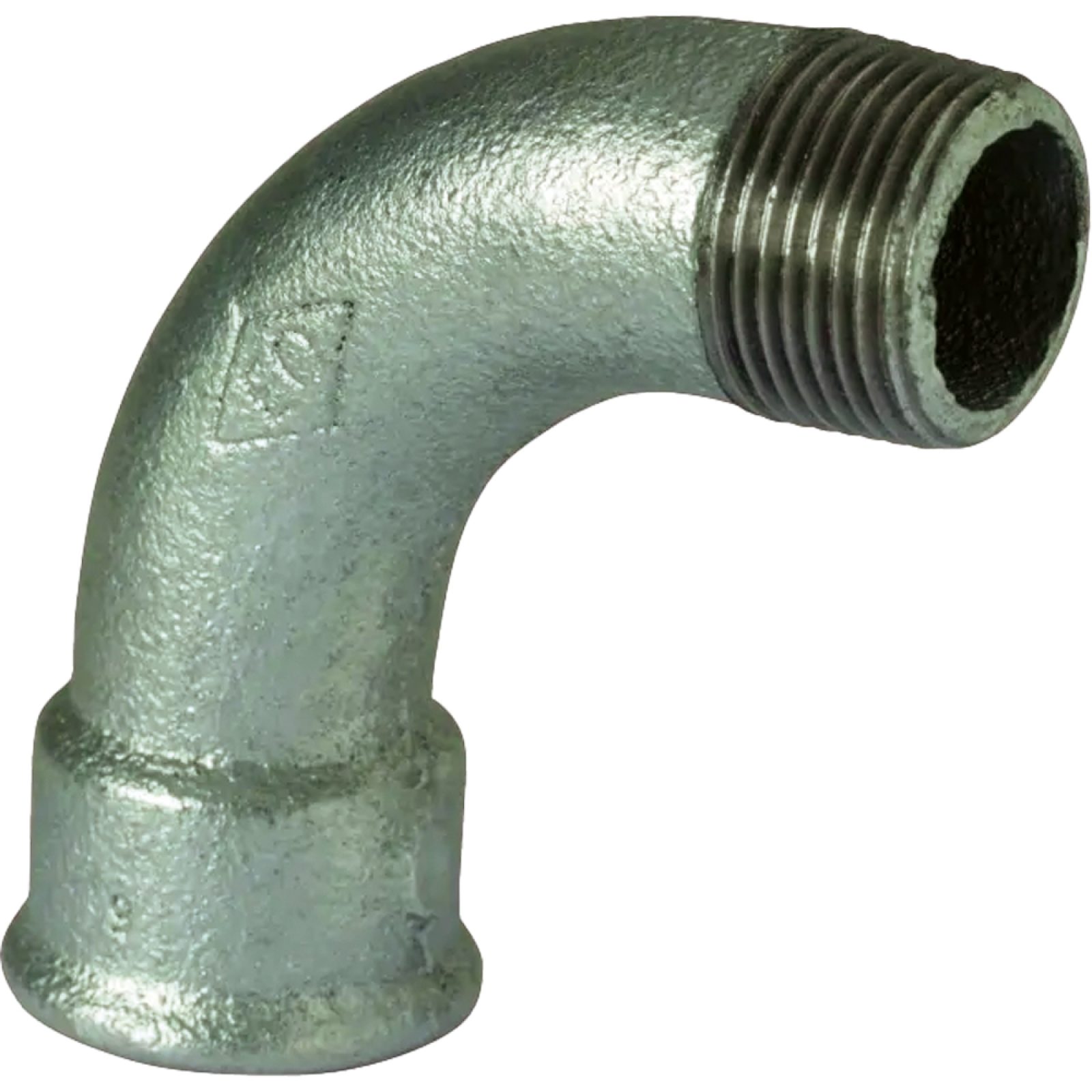 CURVA A 90° MASCHIO/FEMMINA IN GHISA ZINCATA 4"