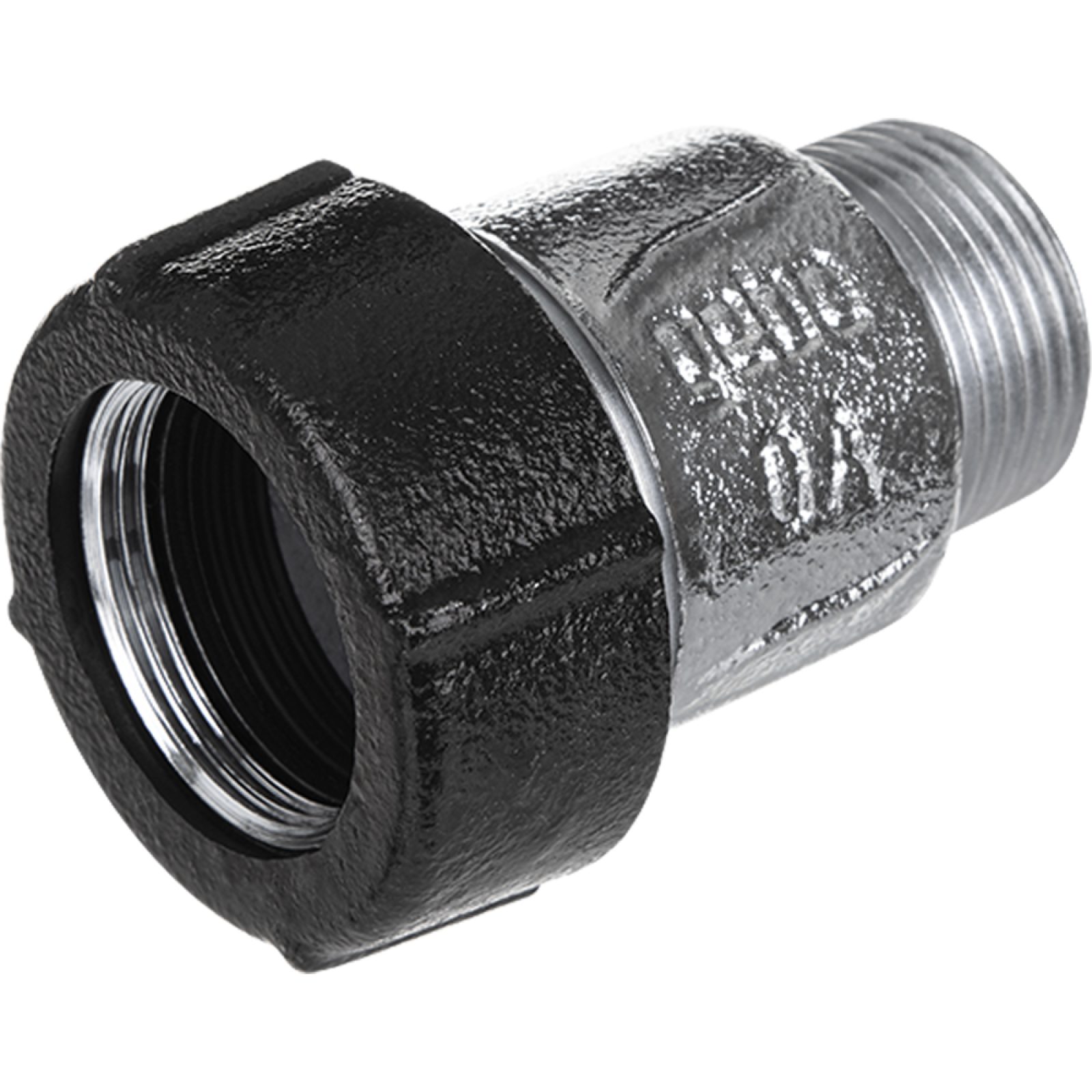 RACCORDO A COMPRESSIONE IN GHISA FILETTATO MASCHIO 2" x Ø59