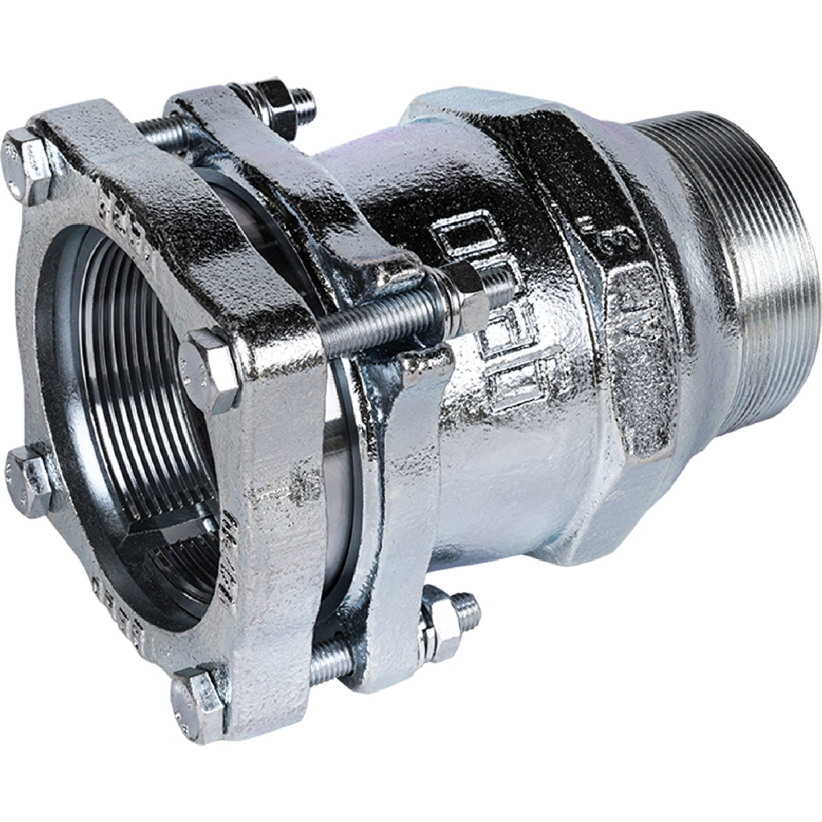 RACCORDO A COMPRESSIONE IN GHISA MASCHIO FLANGIATO 4" x Ø114