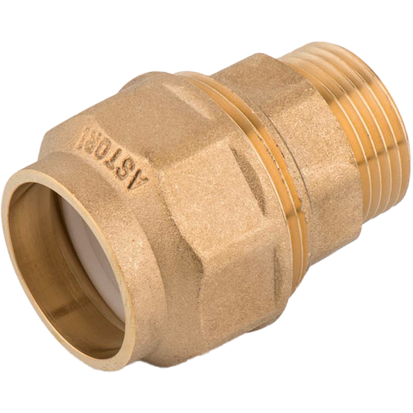 RACCORDO DIRITTO MASCHIO PER POLIETILENE CON ANELLO IN RESINA 2" x Ø63 mm