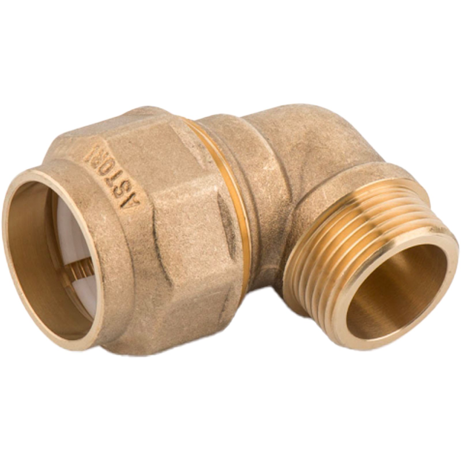 GOMITO MASCHIO PER POLIETILENE CON ANELLO IN RESINA 2" x Ø63 mm