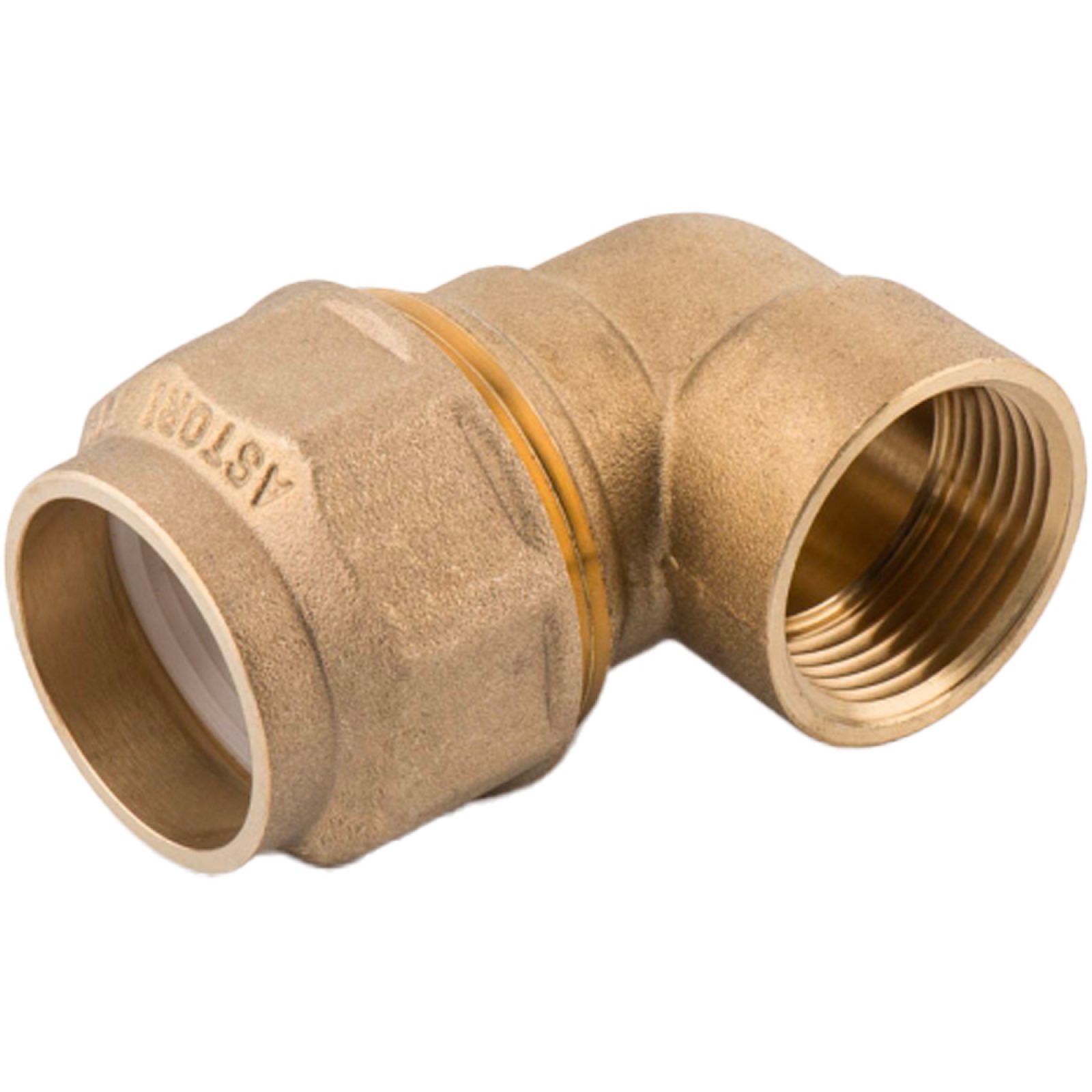 GOMITO FEMMINA PER POLIETILENE CON ANELLO IN RESINA 2" x Ø63 mm