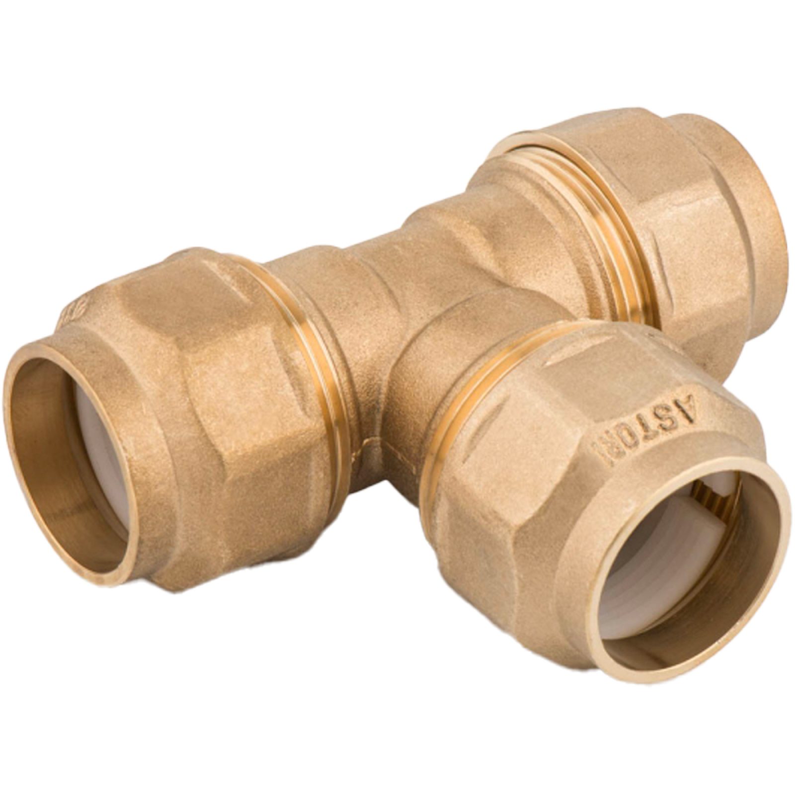TEE TRIPLO PER POLIETILENE CON ANELLO IN RESINA Ø63x63x63 mm