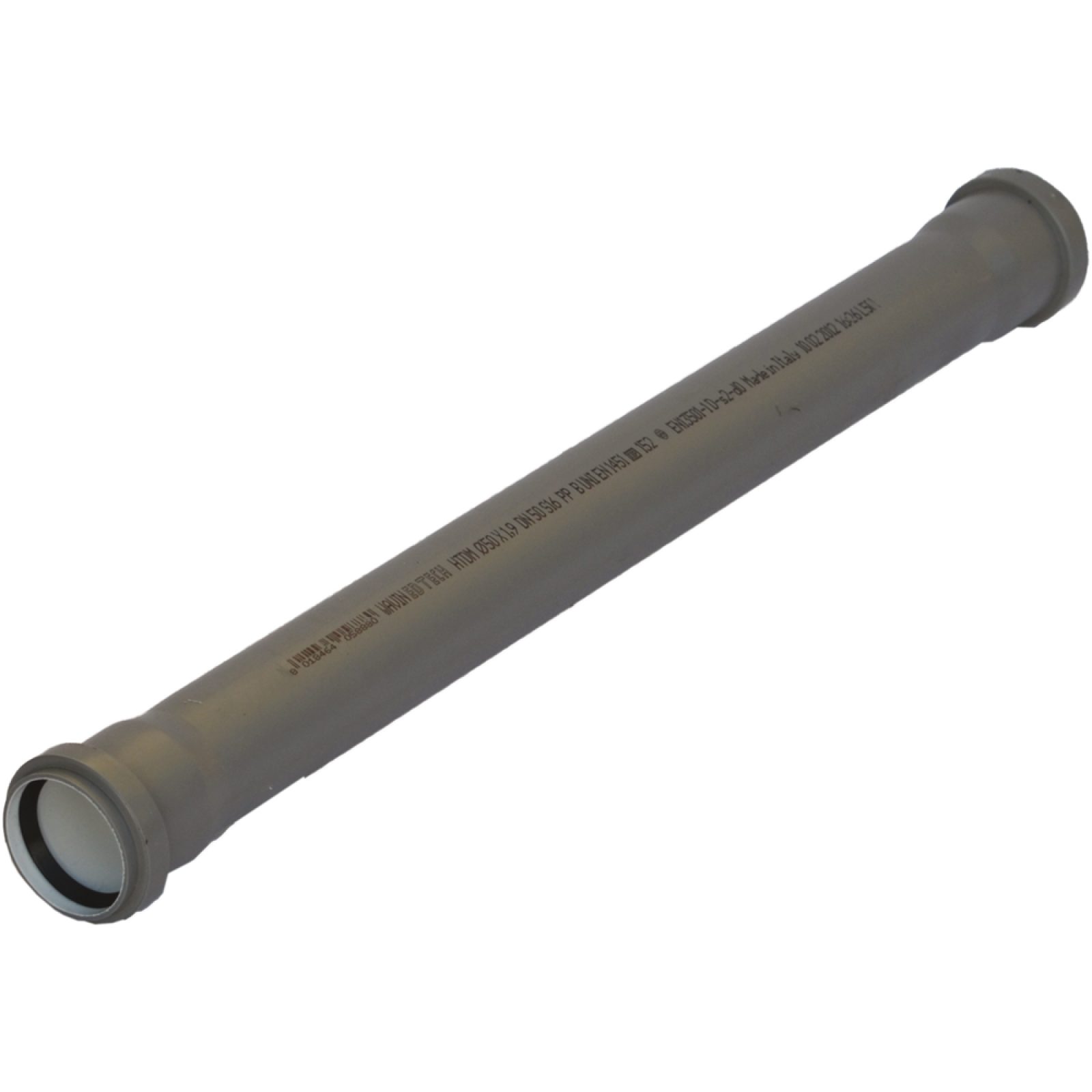 TUBO A INNESTO "BAMPLAST PP-TECH" Ø75 CON 2 BICCHIERI 3000 mm