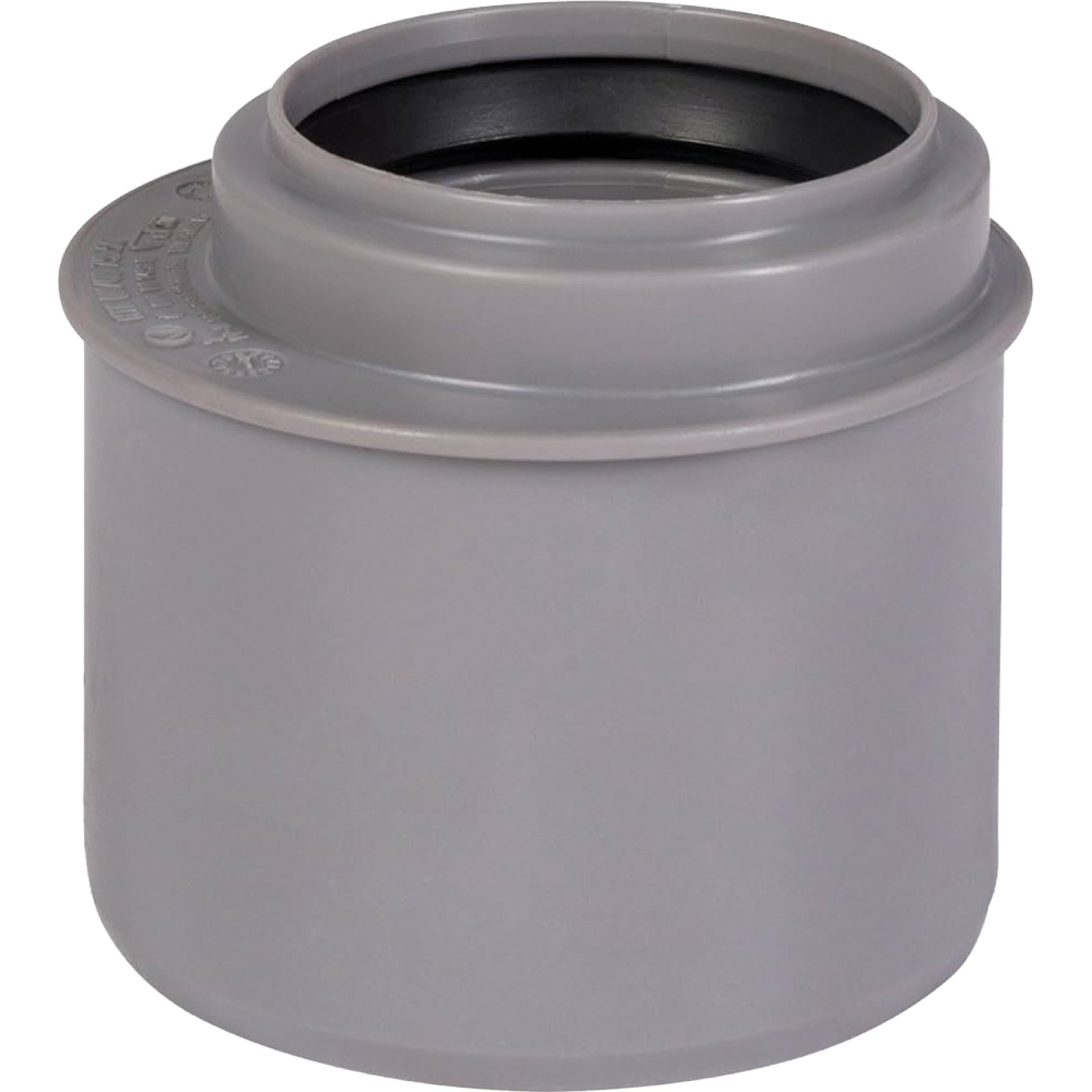 RIDUZIONE A TAMPONE ECCENTRICA A INNESTO "BAMPLAST" F.Ø90 x M.Ø110 - L.81 mm