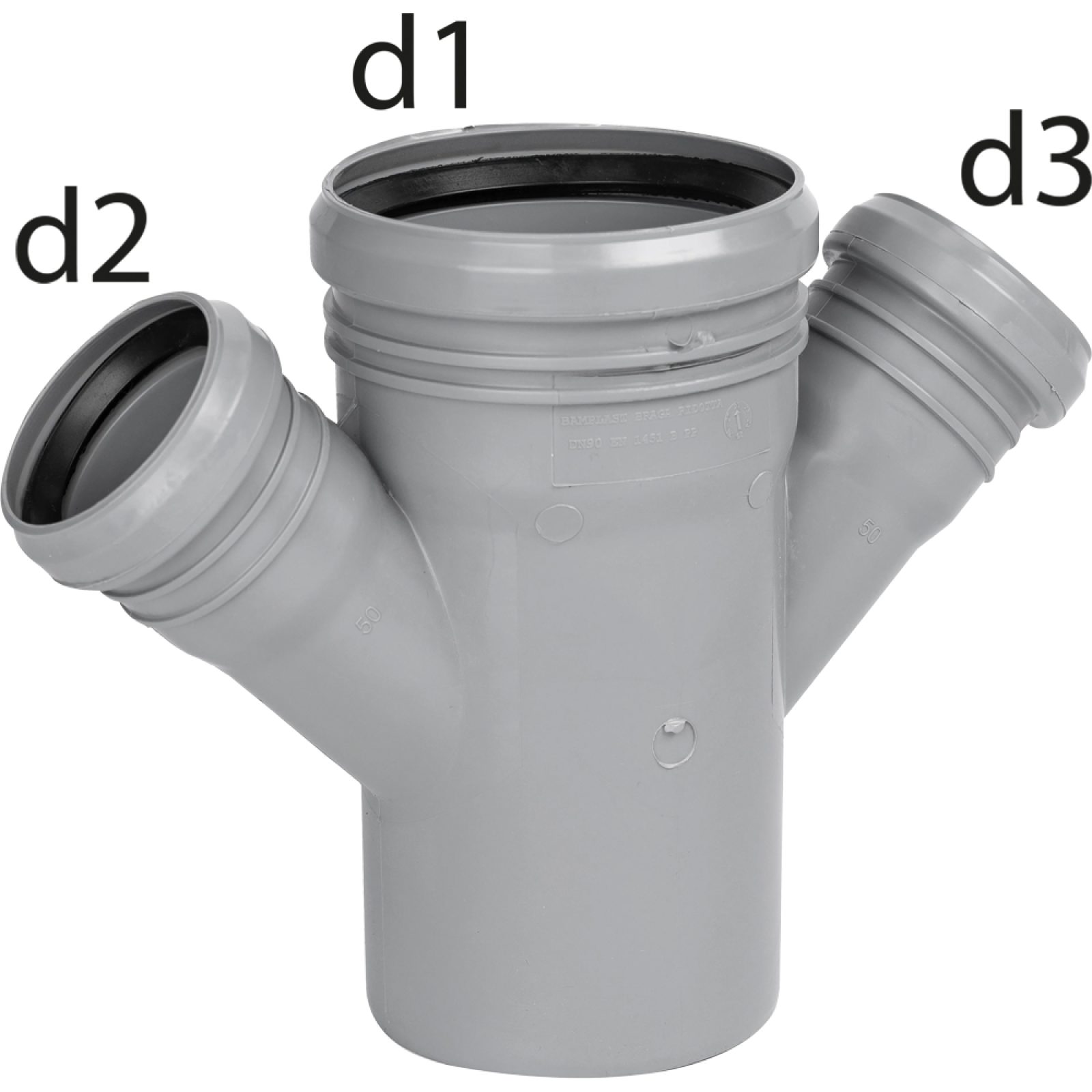 BRAGA DOPPIA A INNESTO HTDA "BAMPLAST" Ø110 x Ø110 x Ø110 - 67°