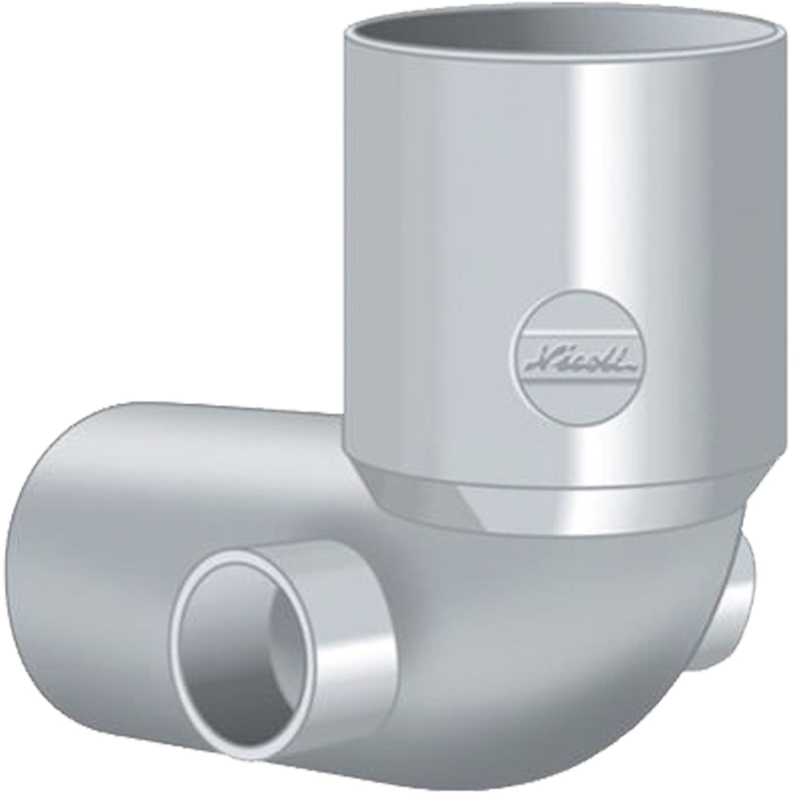 CURVA WC AD INCOLLAGGIO CON 2 ATTACCHI LATERALI IN PVC NICOLL Ø100 x Ø50/50