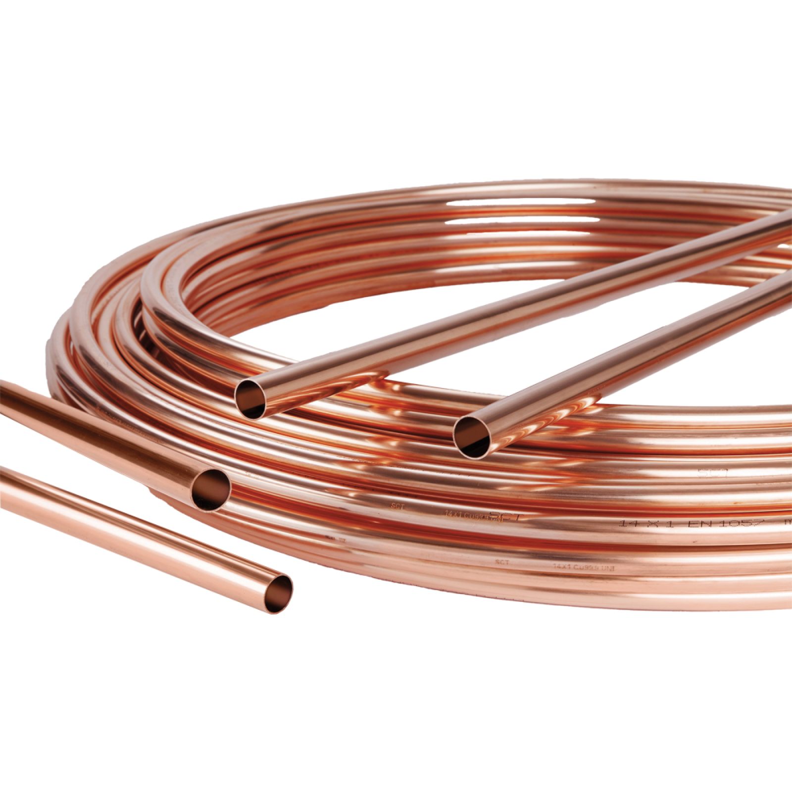 TUBO RAME NUDO "SCUDO" IN ROTOLI Ø22 x 1 mm