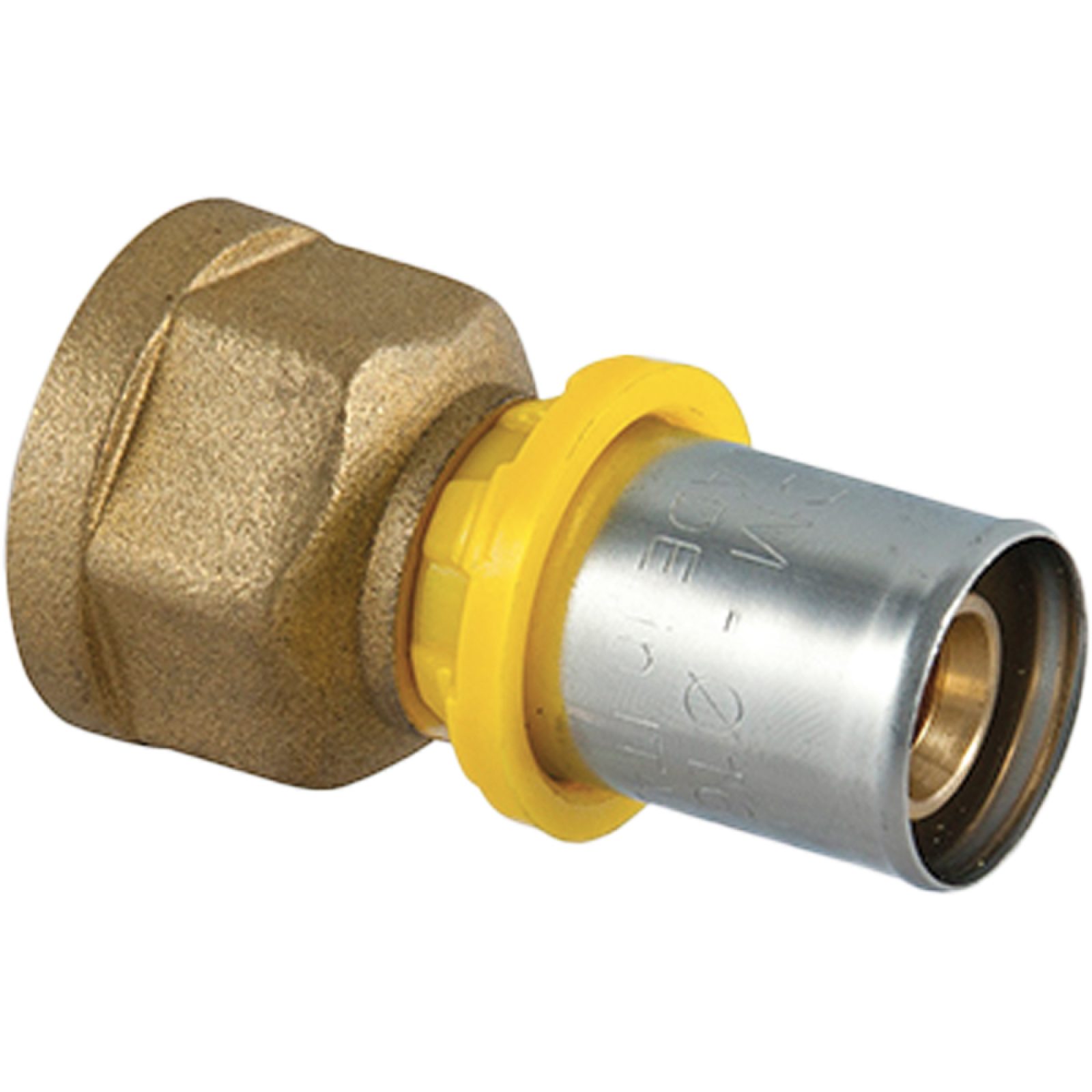 RACCORDO DIRITTO FEMMINA A PRESSARE PER TUBO MULTISTRATO ACQUA E GAS TDM 1" x Ø32 (3