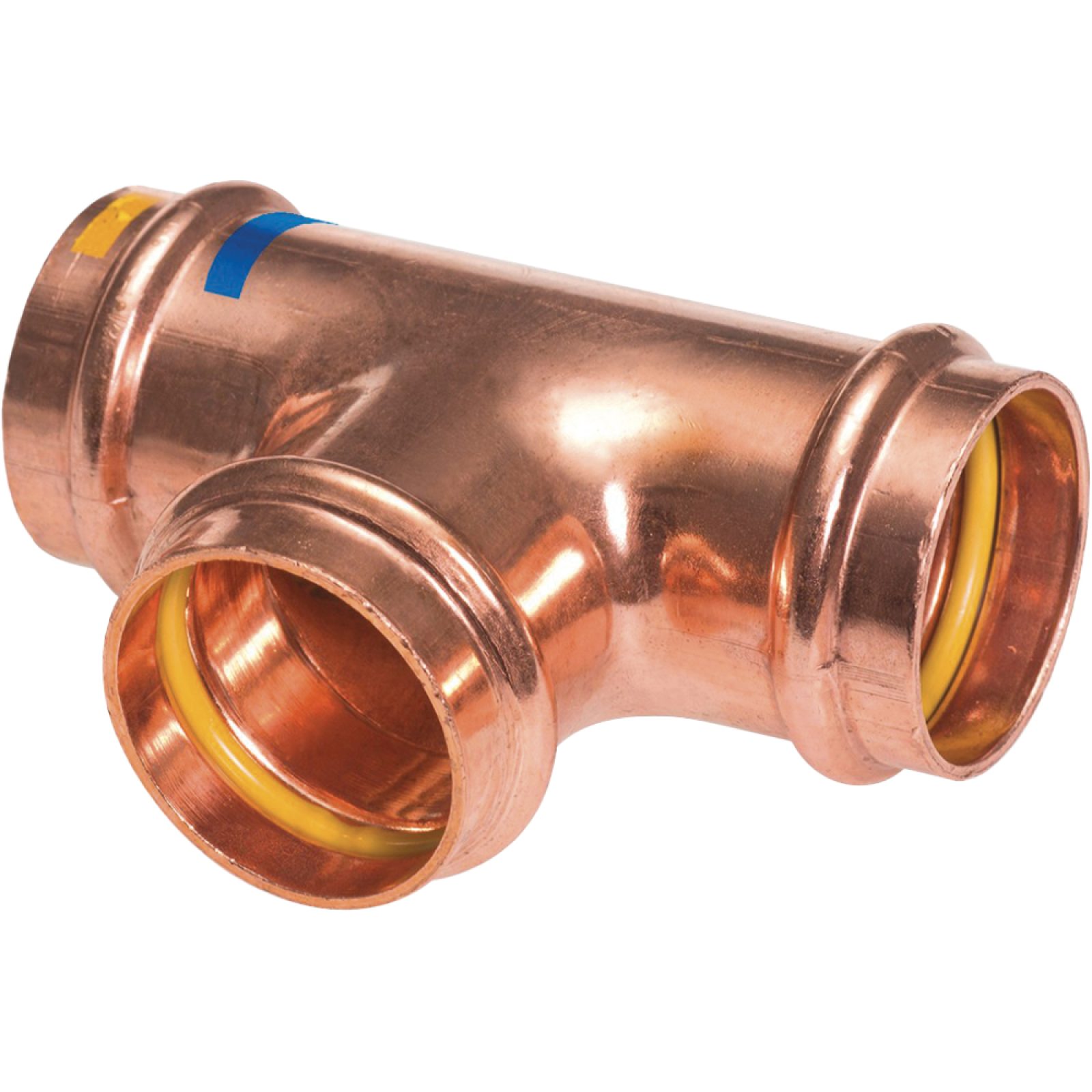 TEE FEMMINA IN RAME A PRESSARE Ø35 x Ø35 x Ø35 mm